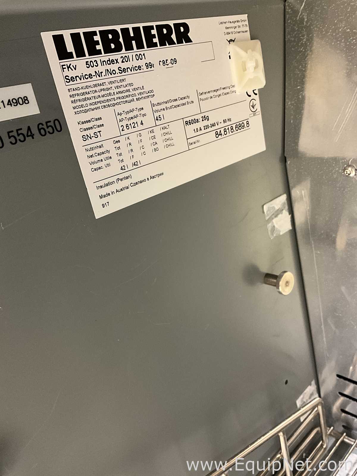 Liebherr FKV 503 Laboratory Countertop Refrigerator