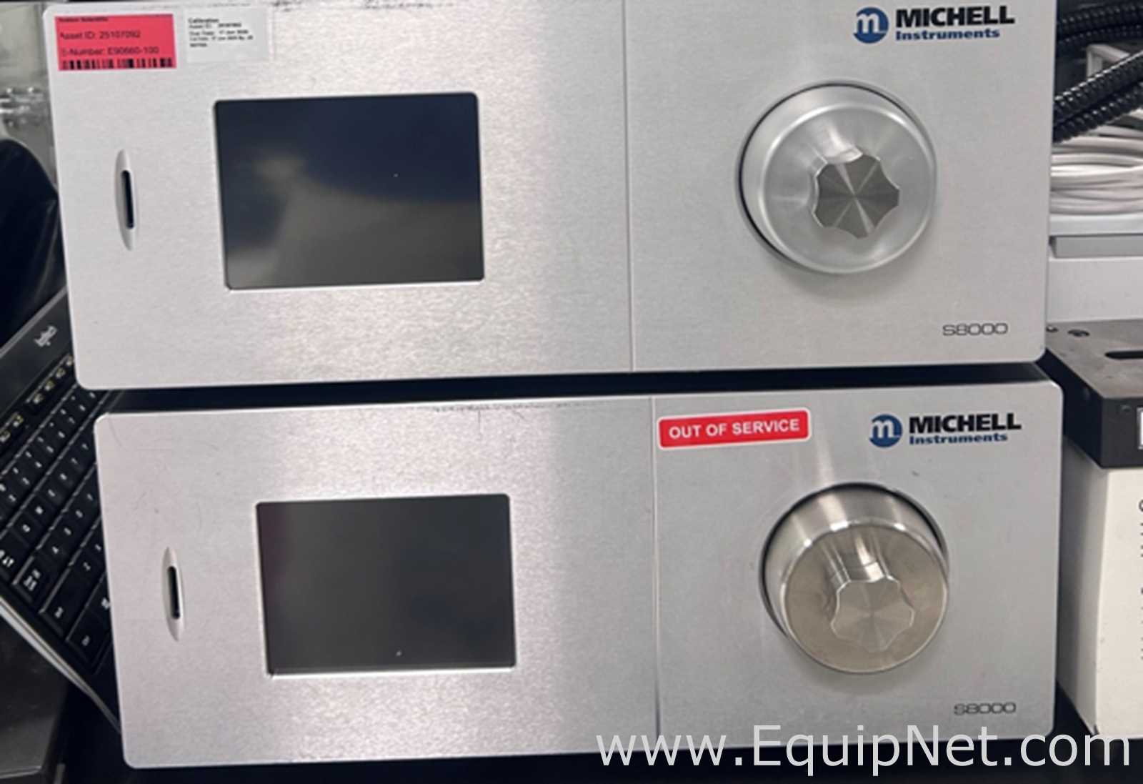 Lots of 2 Michell Instruments S8000 High-Precision Chilled Mirror Dew Point Analyzer