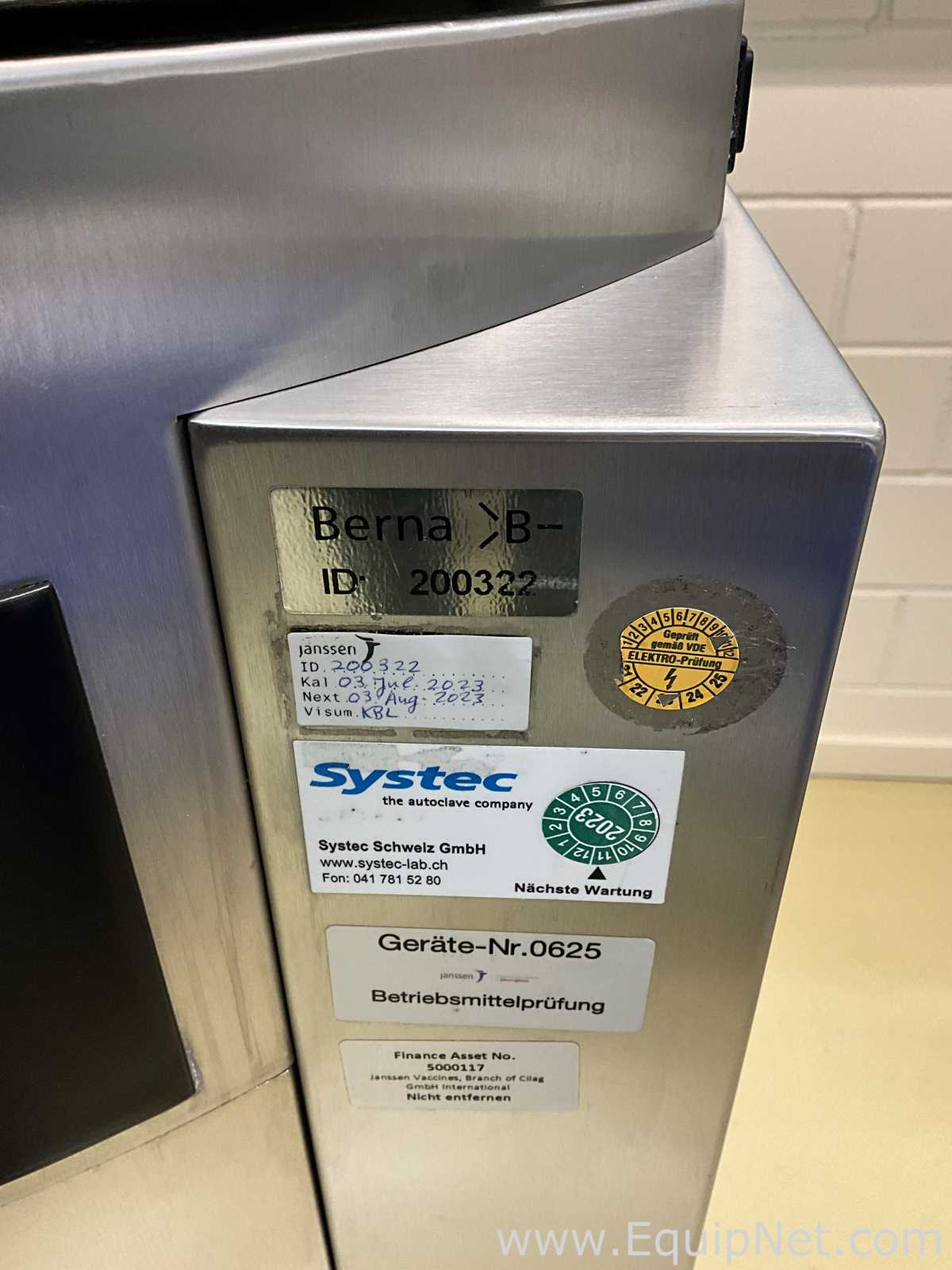 Systec V-150 Vertical Top-Loading Laboratory Autoclave