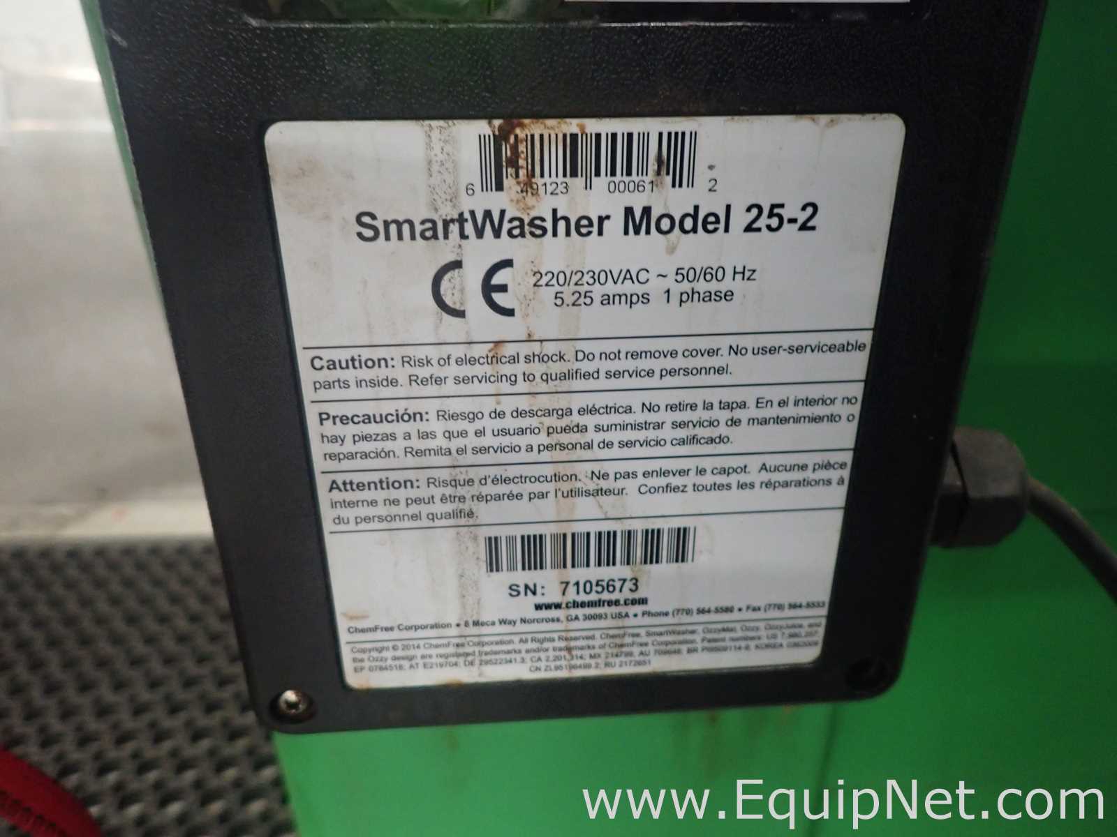 Lavadora de piezas Chemfree Water Systems Model 25-2