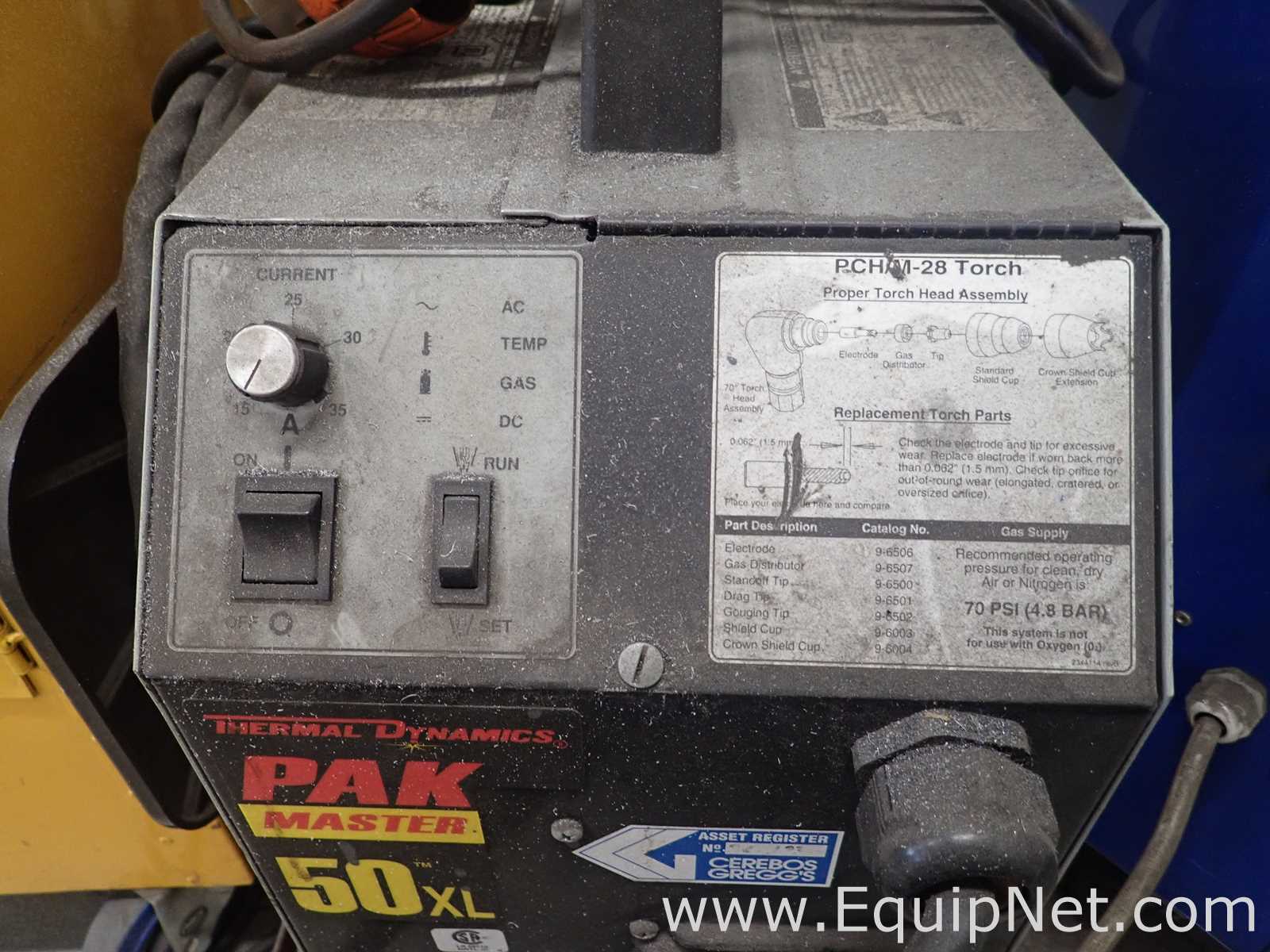 Thermal Dynamics Pak Master 50XL Plasma Cutter