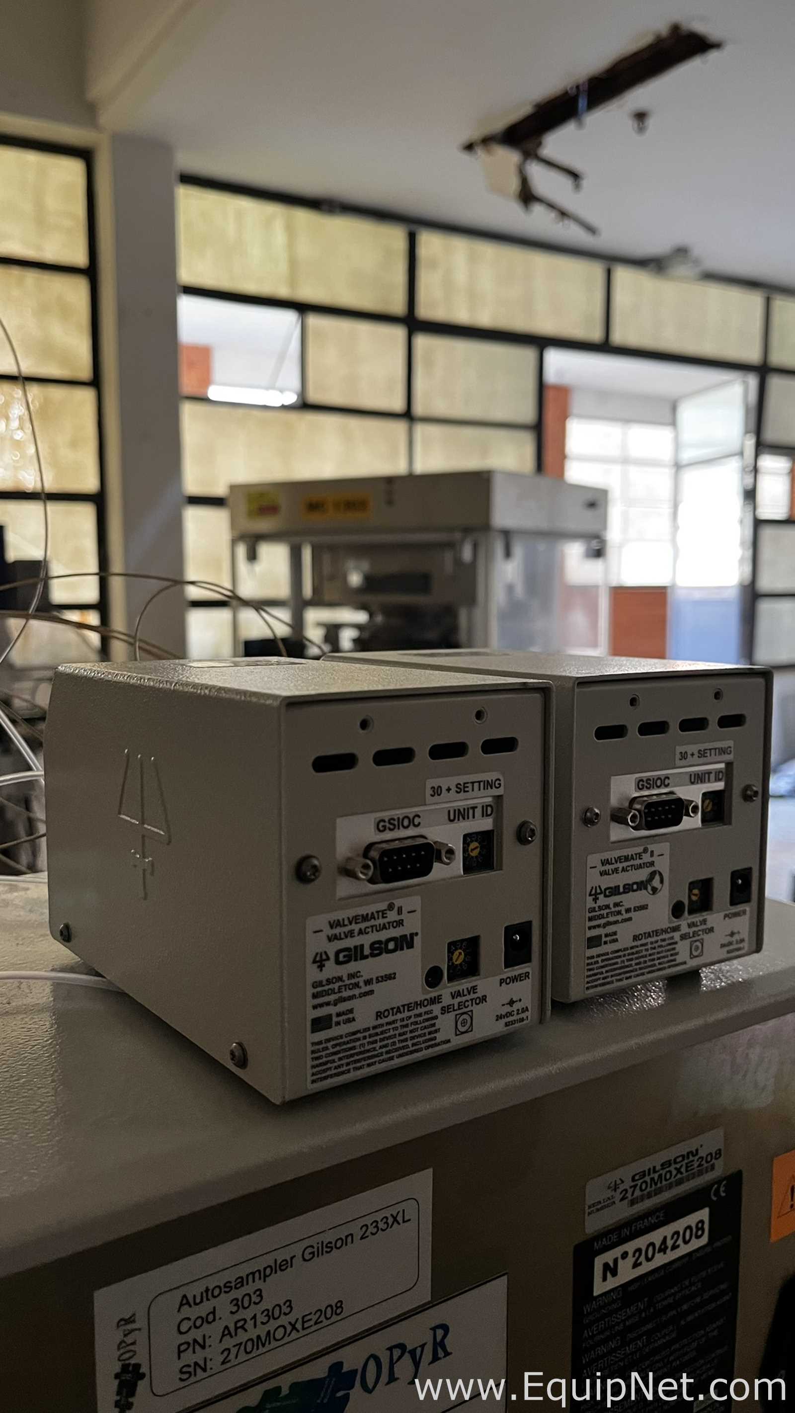 Sistema de Comutação de Colunas Gilson 233XL com Acionadores de Válvula e Bomba de Seringa