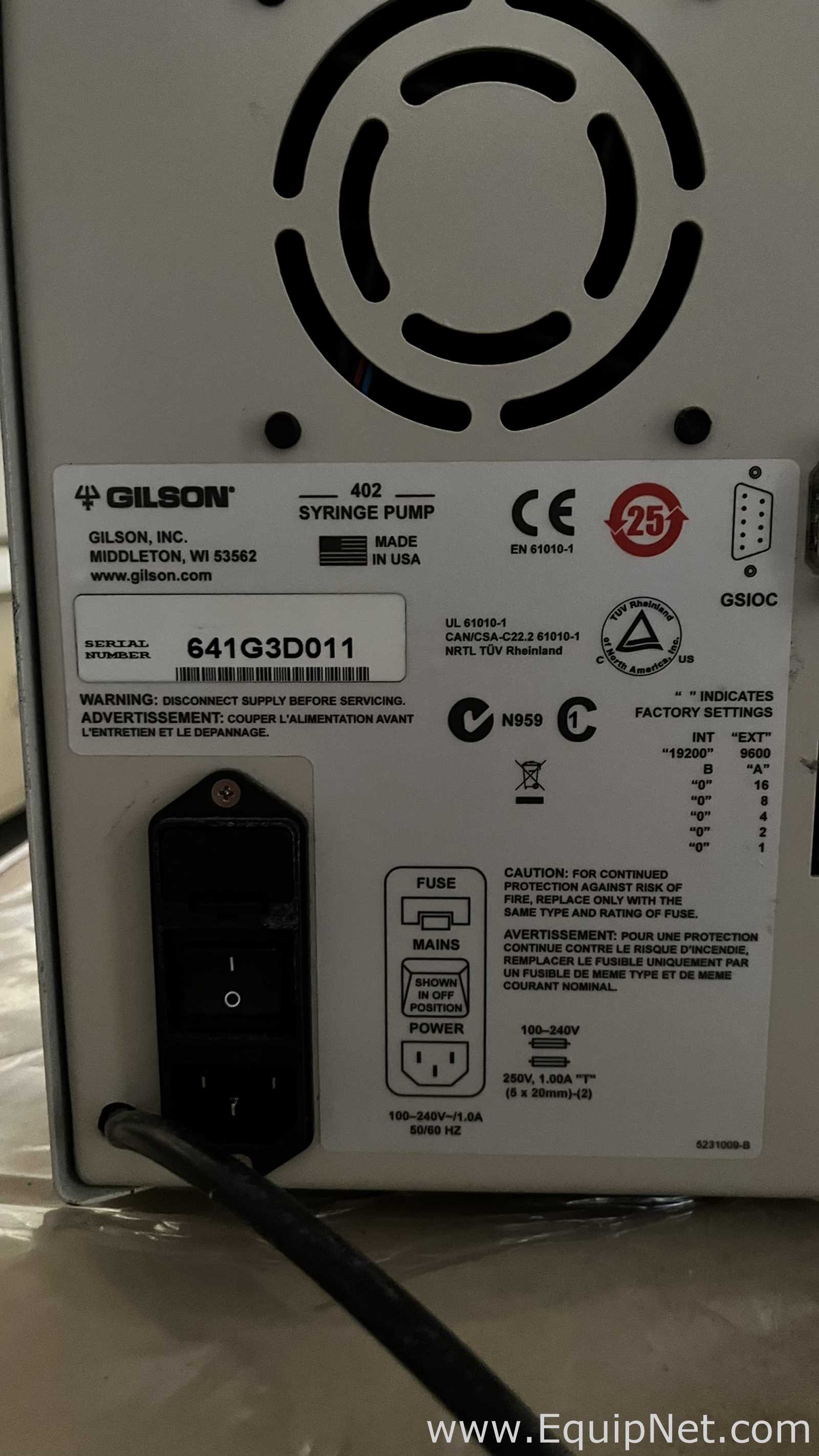 Sistema de Comutação de Colunas Gilson 233XL com Acionadores de Válvula e Bomba de Seringa