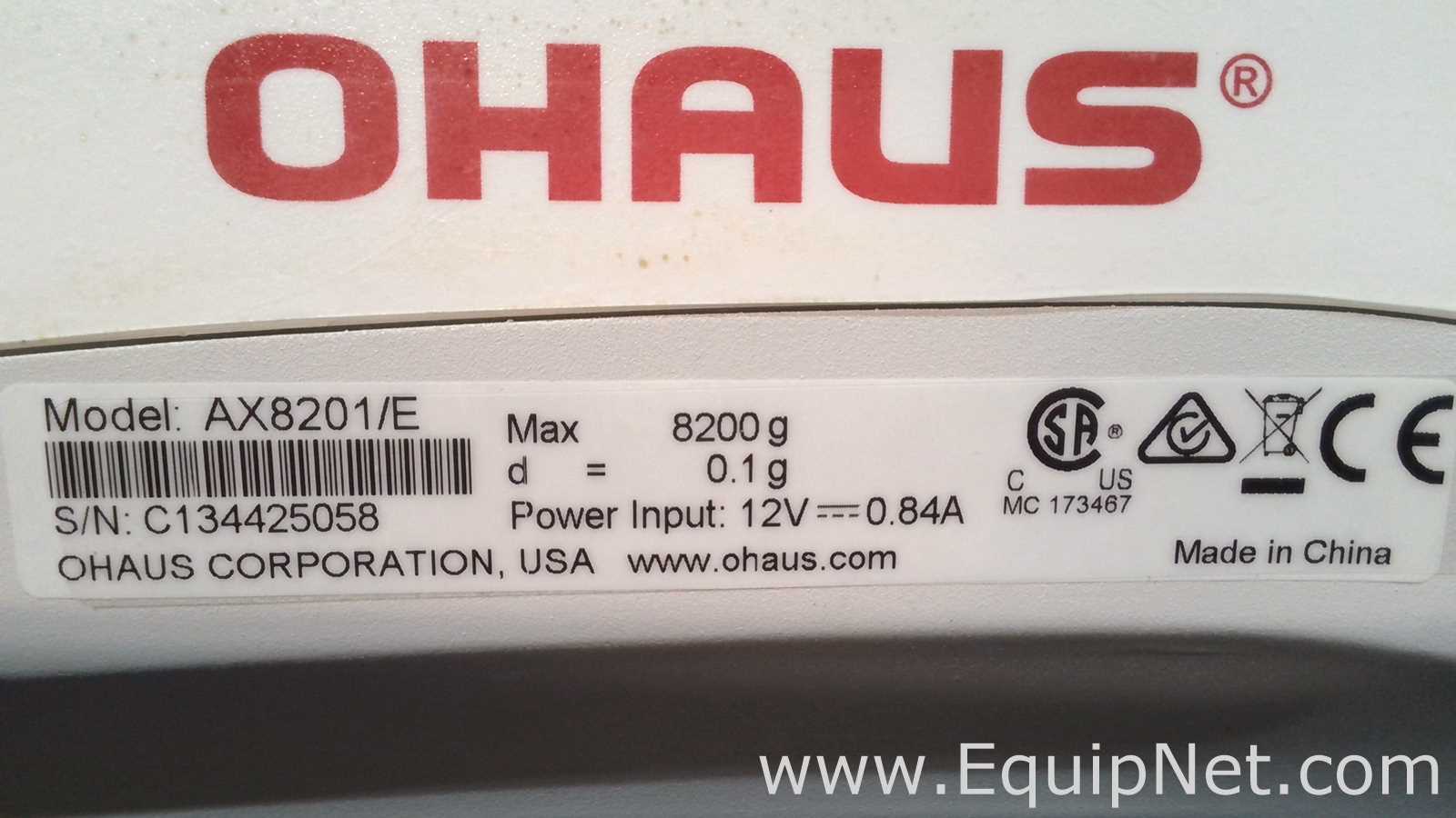 Balança de Laboratório Ohaus Corporation AX8201/E