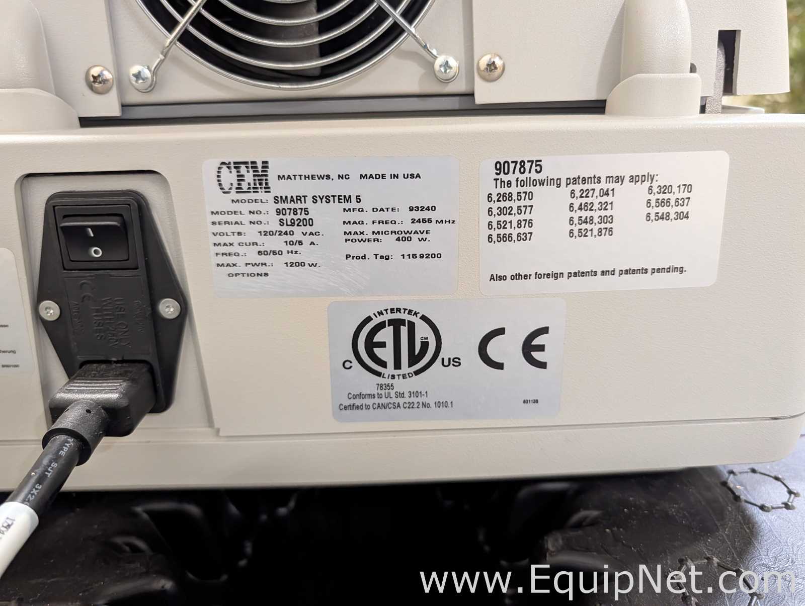 CEM Corporation Smart System 5 Microwave Moisture Analyzer