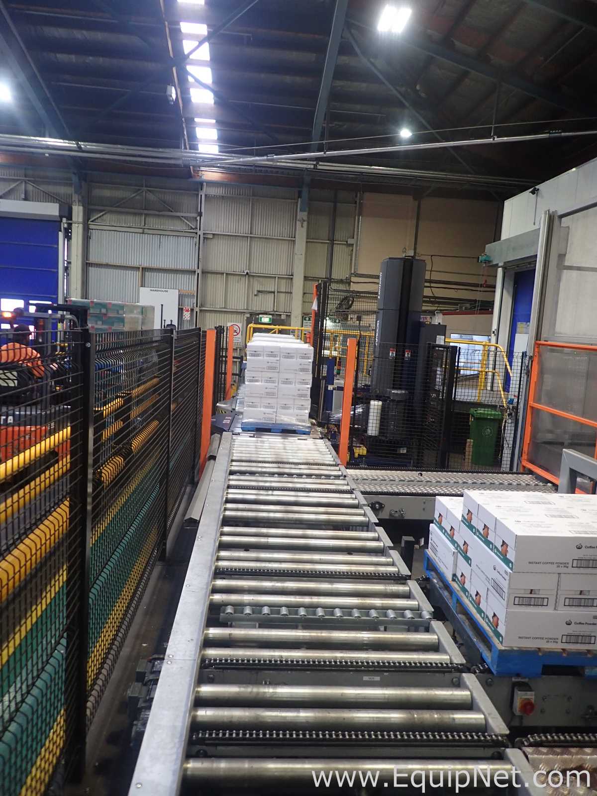 Scott PHS Palletizer - ABB Robot With IRC5 Controller, Lantech Q1000 Stretch Wrapper and Conveyors