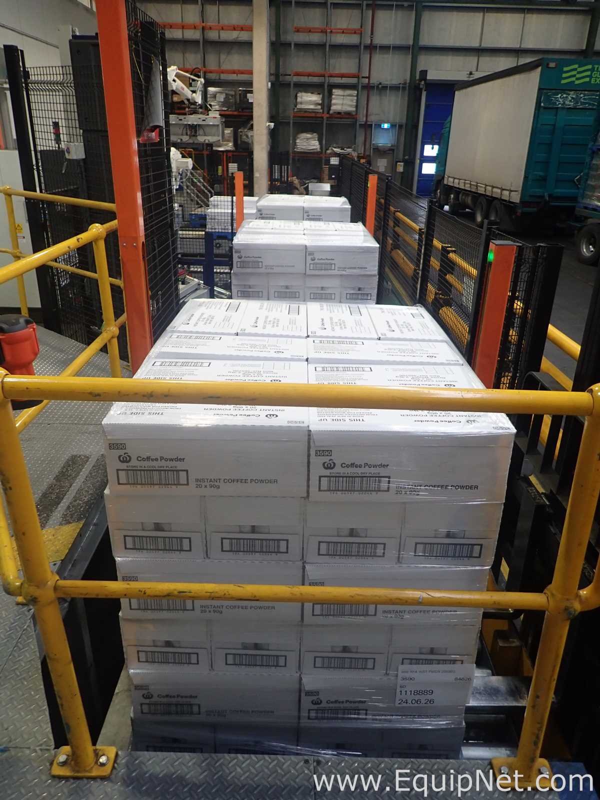 Scott PHS Palletizer - ABB Robot With IRC5 Controller, Lantech Q1000 Stretch Wrapper and Conveyors
