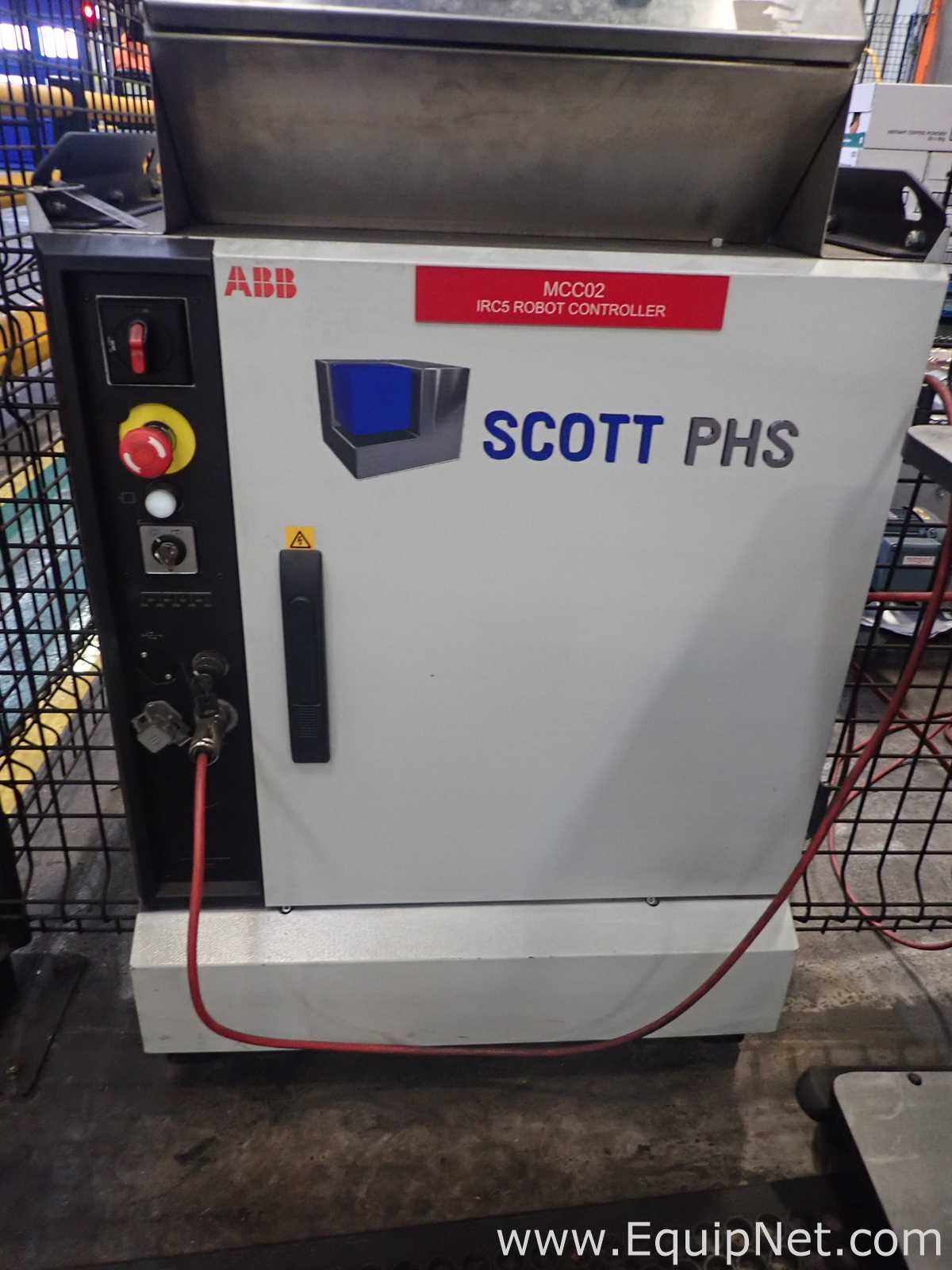 Scott PHS Palletizer - ABB Robot With IRC5 Controller, Lantech Q1000 Stretch Wrapper and Conveyors