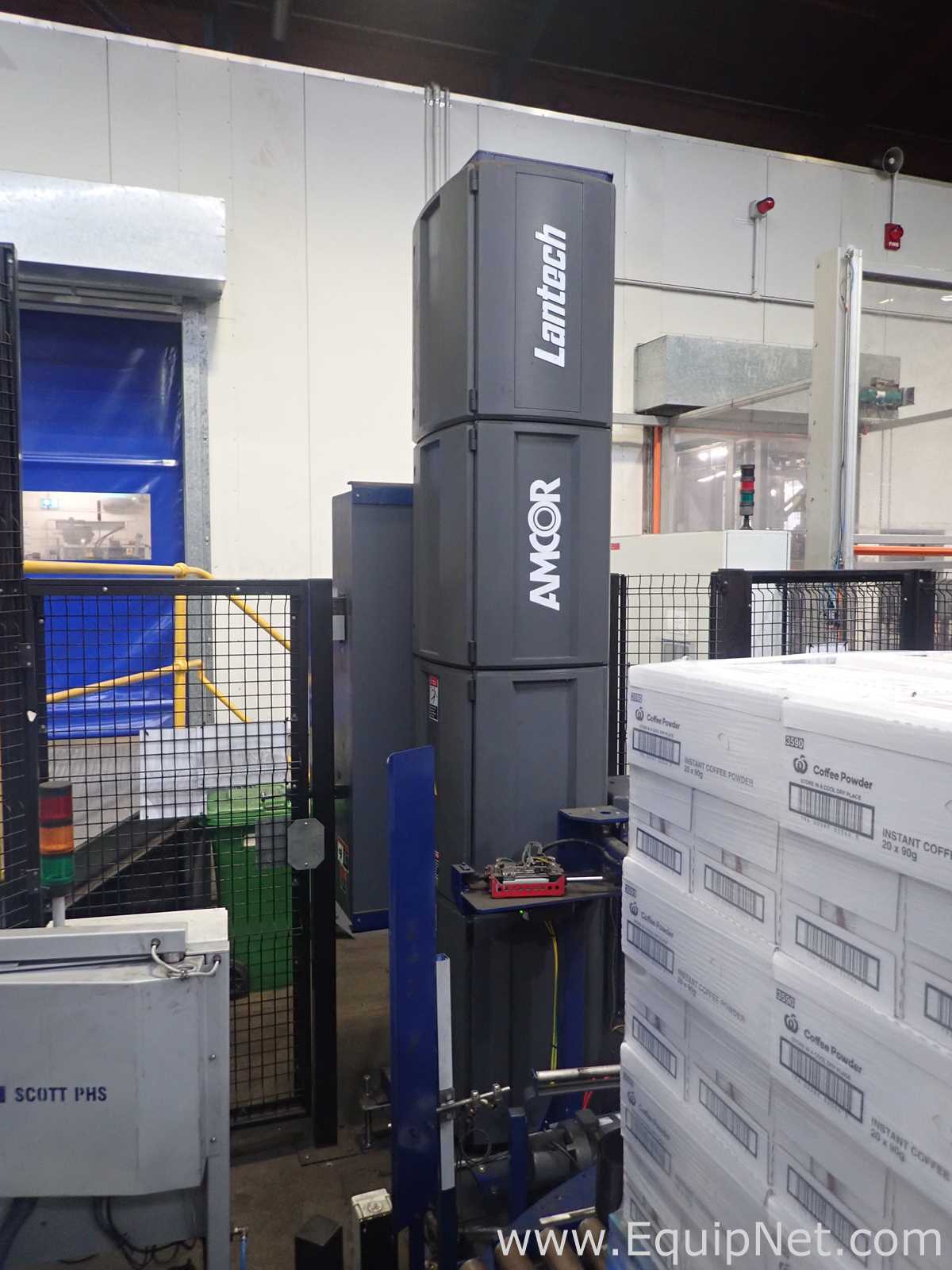 Scott PHS Palletizer - ABB Robot With IRC5 Controller, Lantech Q1000 Stretch Wrapper and Conveyors