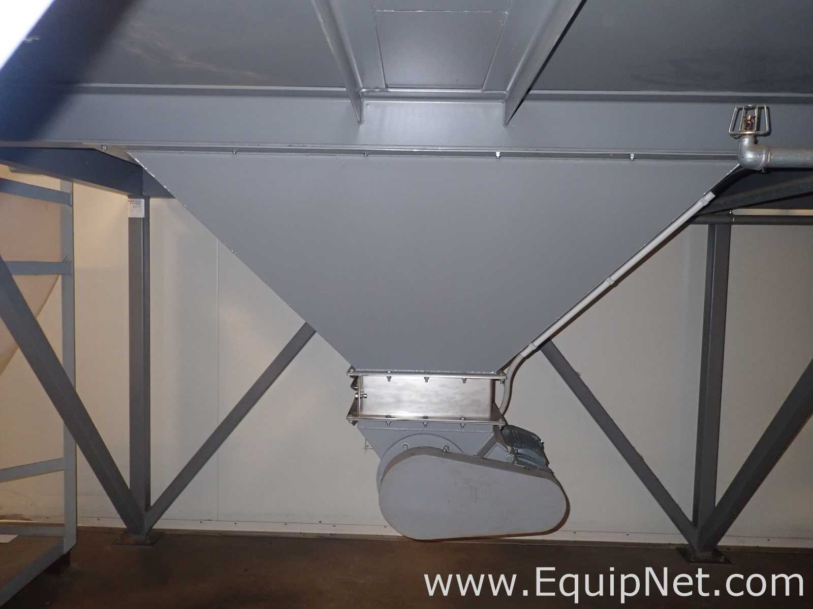 Stainless Steel Coffee Receiving Hopper with Auger Conveyor