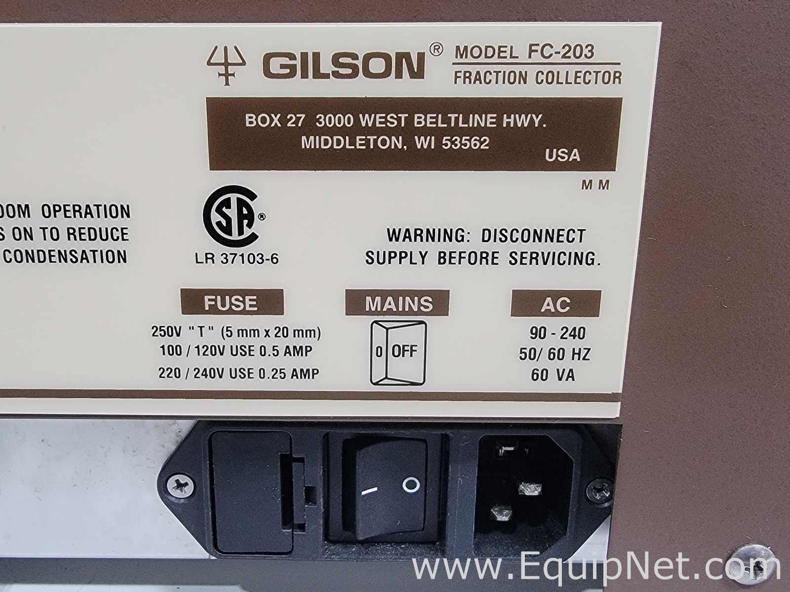 Gilson FC-203 Fraction Collector