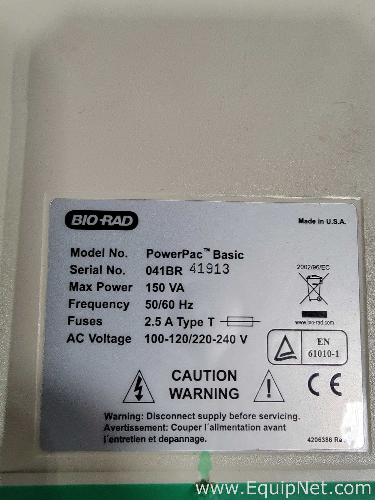 Bio Rad PowerPac Basic With Components