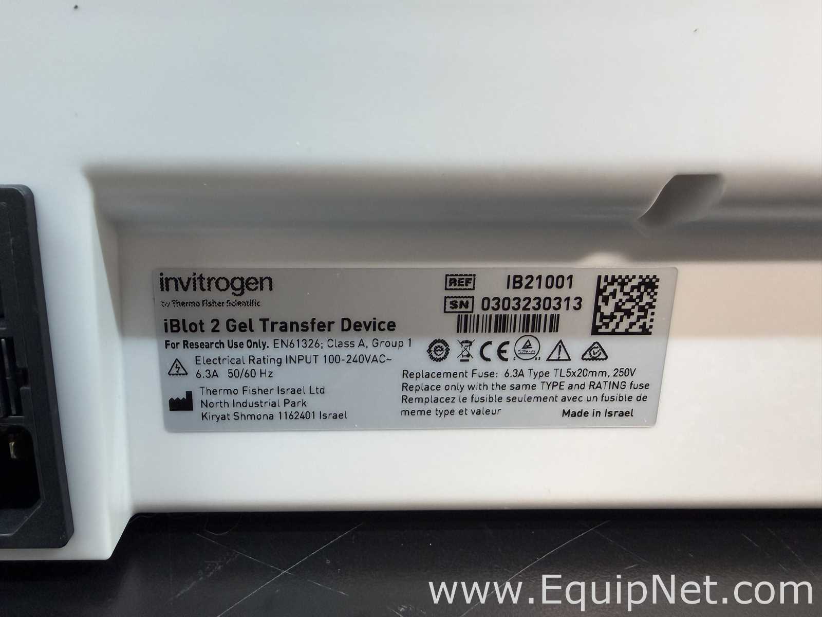 Sistema de Eletroforese Invitrogen iBlot2