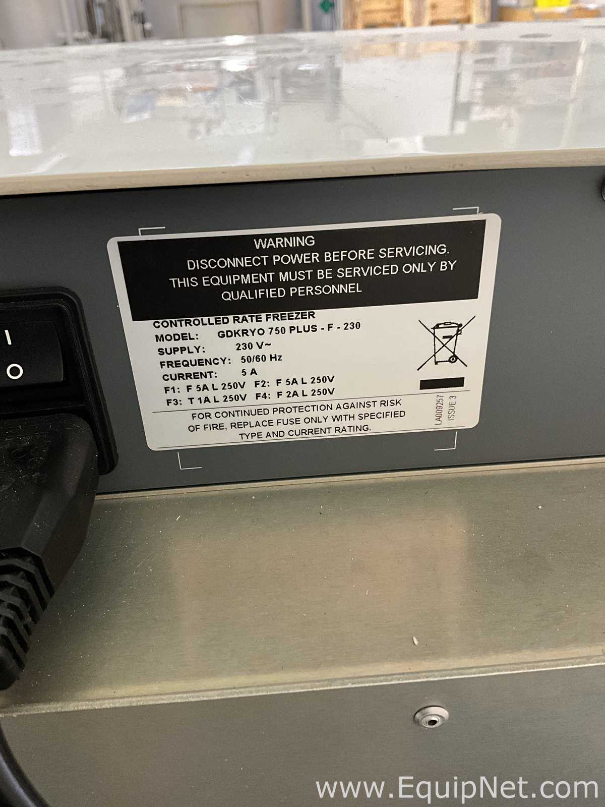 Equipo de Apoyo Criogénico Planer Kryosave GDKRYO 750 Plus F 230
