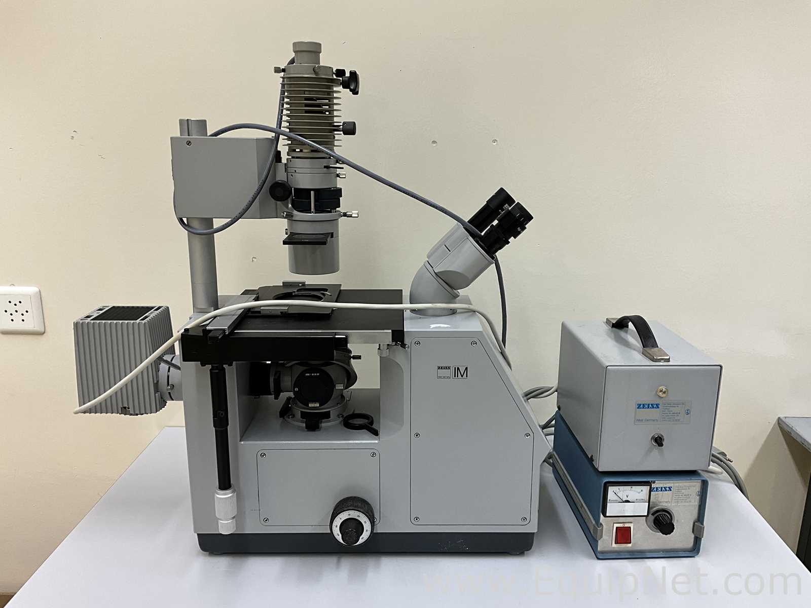 Zeiss IM Inverted Microscope with Illuminator and Transformer