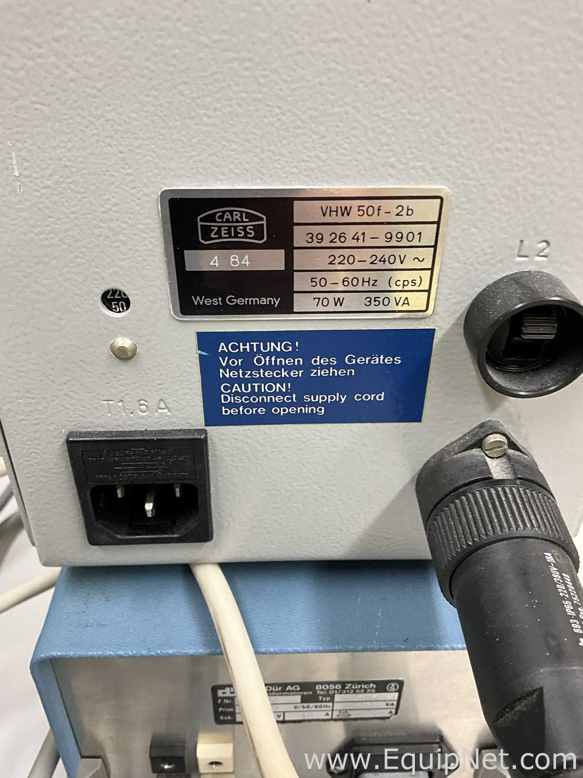Zeiss IM Inverted Microscope with Illuminator and Transformer