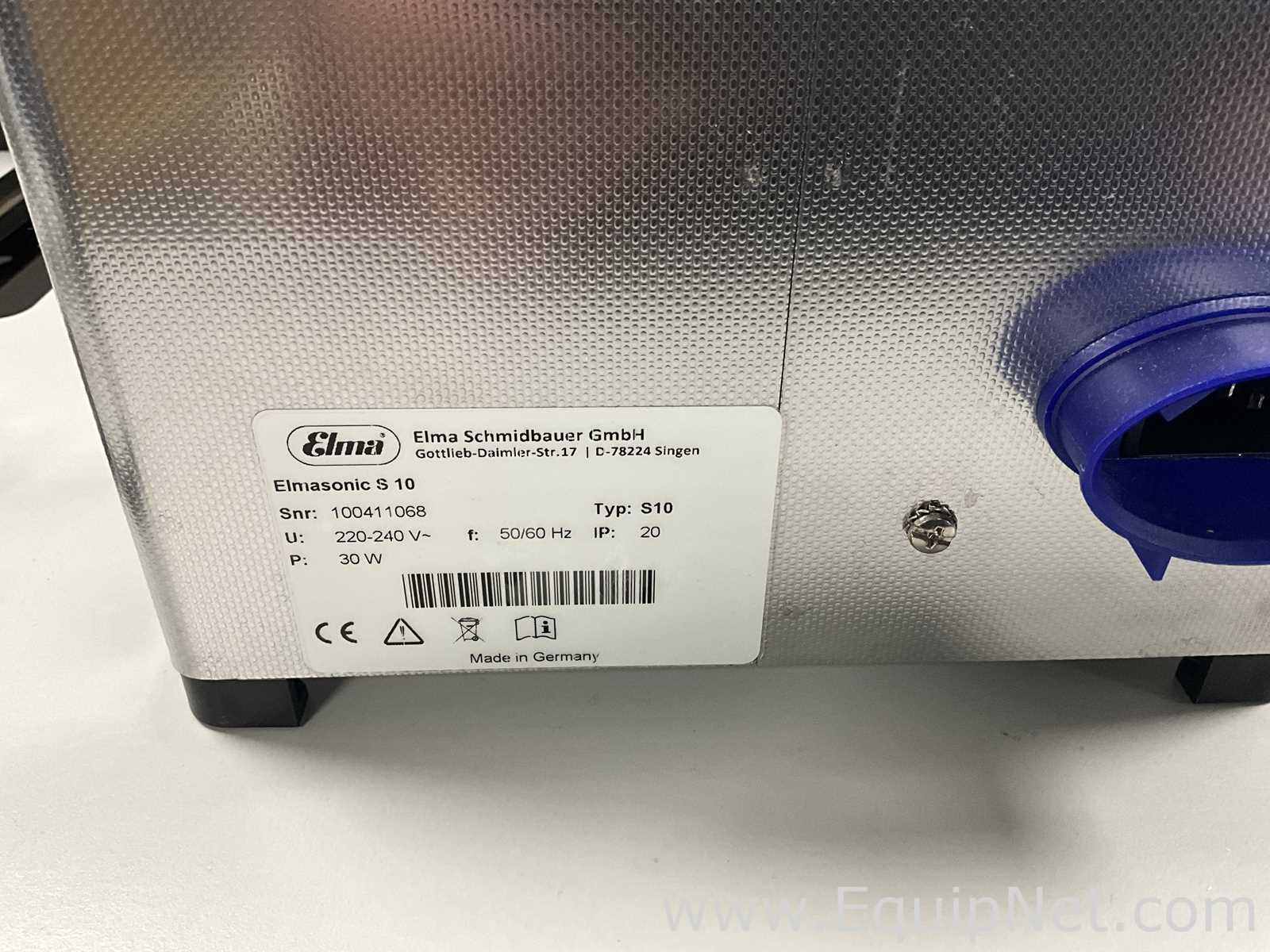 Limpador Ultrassônico Elma Schmidbauer GmbH Elmasonic S 10.  1 Litros