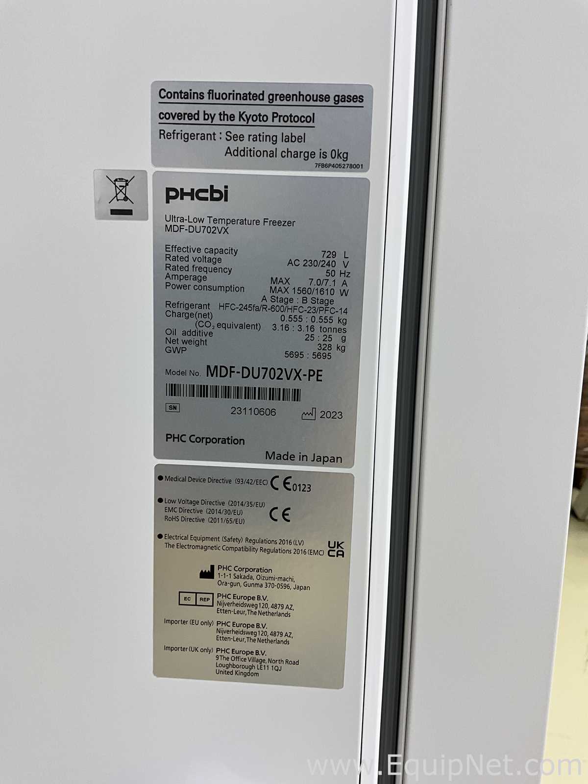 Unused PHCBI TwinGuard MDF-DU702VX-PE Ultra-Low Temperature Freezer