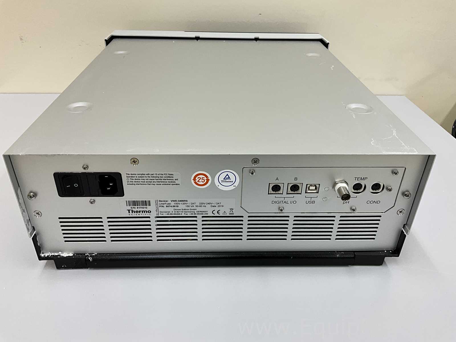 Dionex Corporation Ultimate 3000 UHPLC Plus Focused RS Variable Wavelength Detector