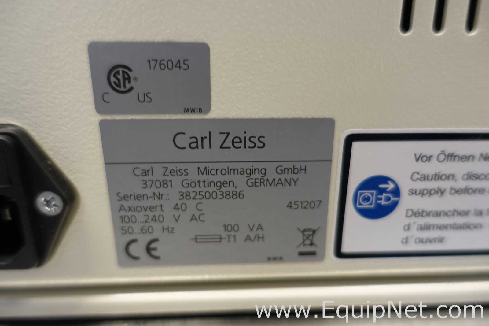Microscopio Carl Zeiss Microimaging GmbH Axiovert 40C