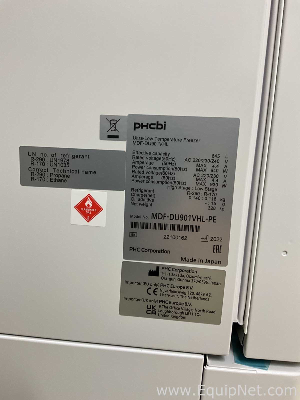 Unused PHCBI VIP Eco MDF-DU901VHL-PE Ultra-Low Temperature Freezer
