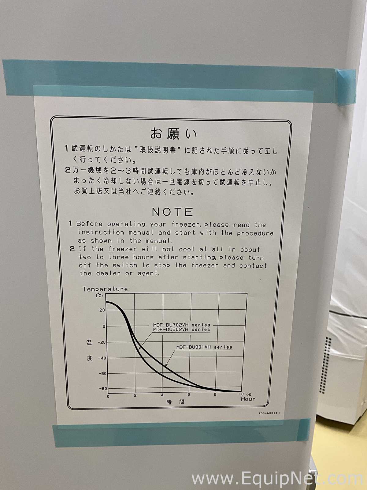 Unused PHCBI VIP Eco MDF-DU901VHL-PE Ultra-Low Temperature Freezer