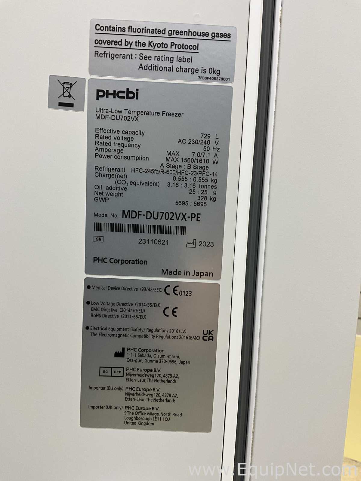 Unused PHCBI TwinGuard MDF-DU702VX-PE Ultra-Low Temperature Freezer