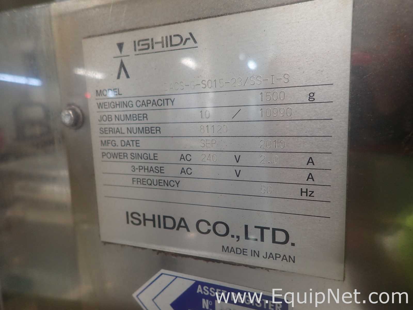 Ishida DACS Digital Automatic Checking System 1500 gr