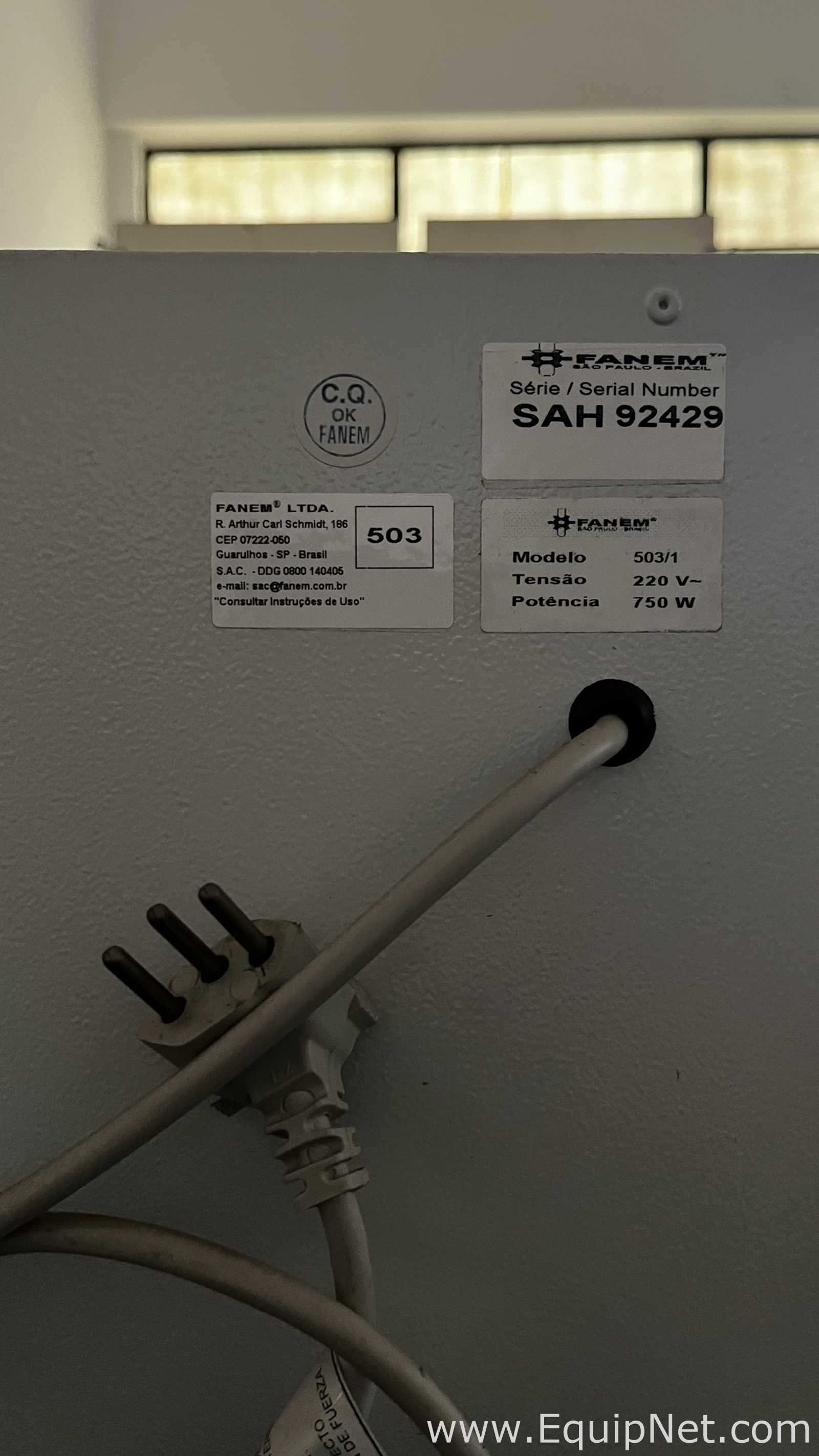 Fanem 503 Laboratory Bacteriological Incubator