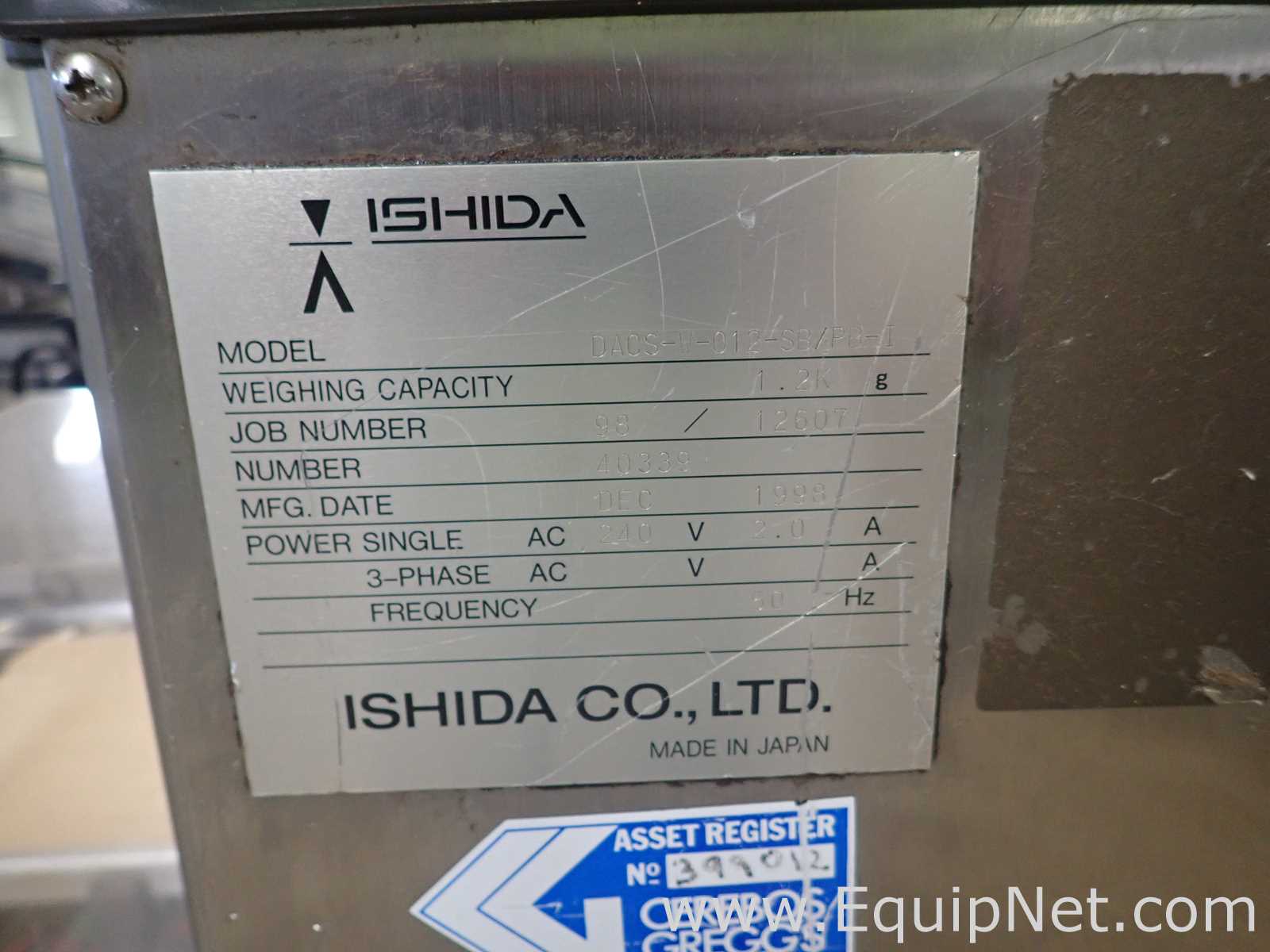 Ishida DACS Checking System 1200 gr