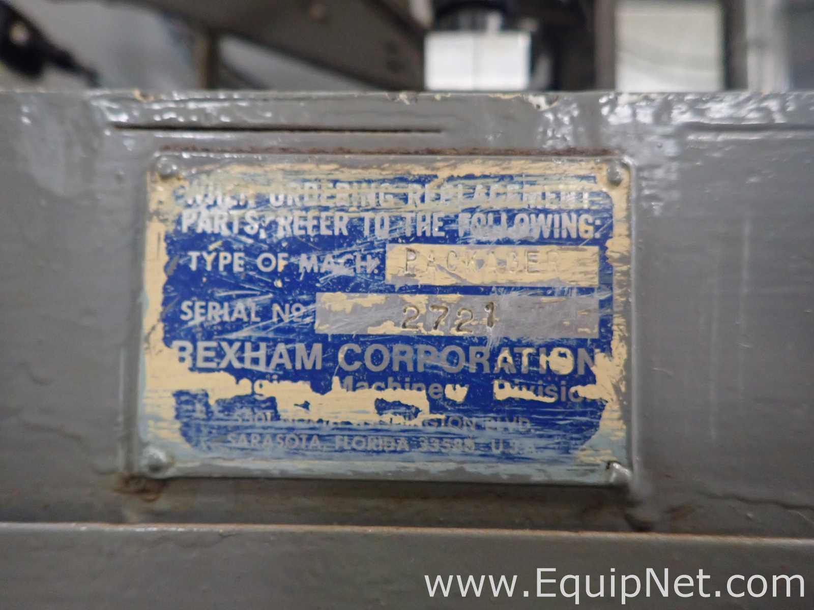 Rexham Bartelt Horizontal Form Fill and Seal Machine