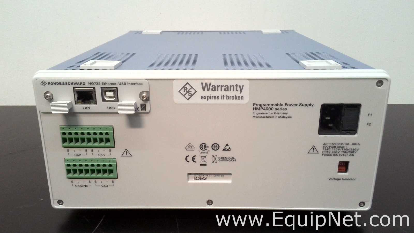 Fonte de Energia  Rohde and Schwarz HMP4040