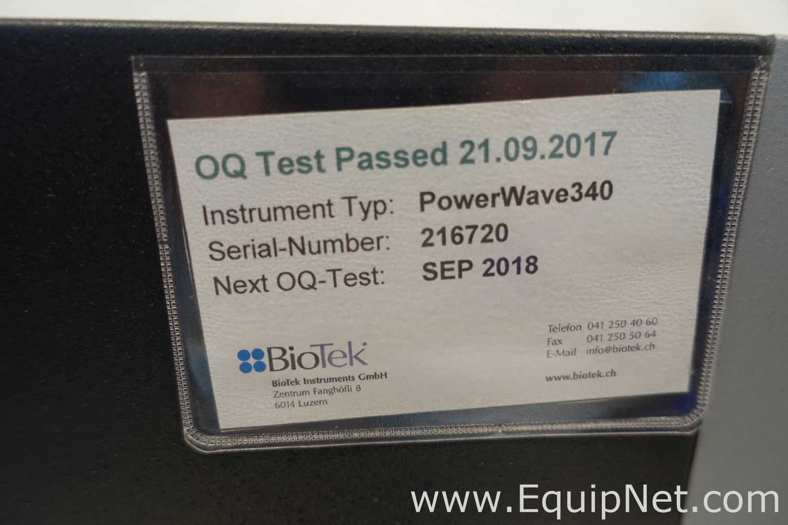 BioTek PowerWave 340 Spectrophotometer with Powerpack