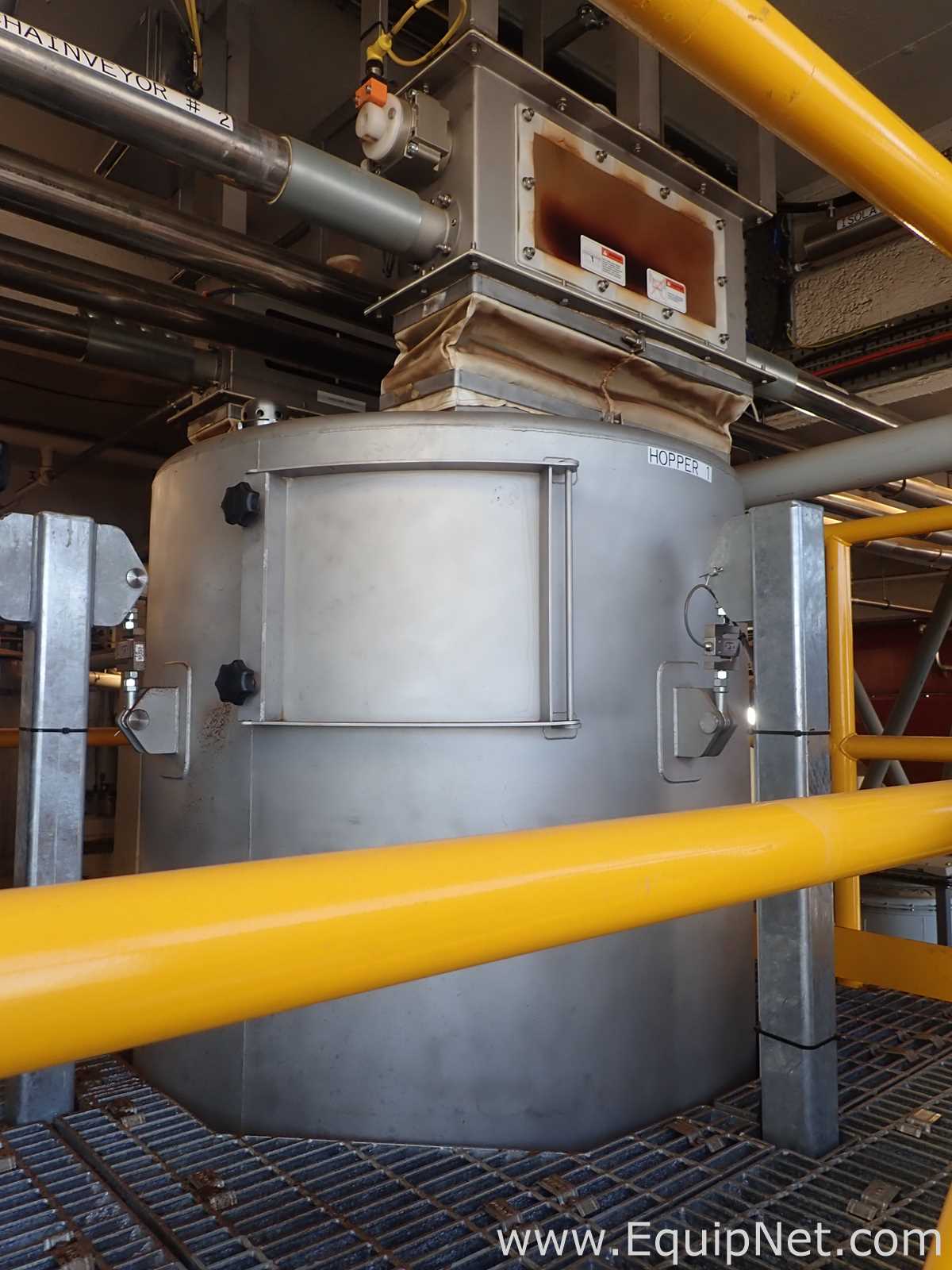 800 kg Stainless Steel Coffee Hopper No1 with Load Cells