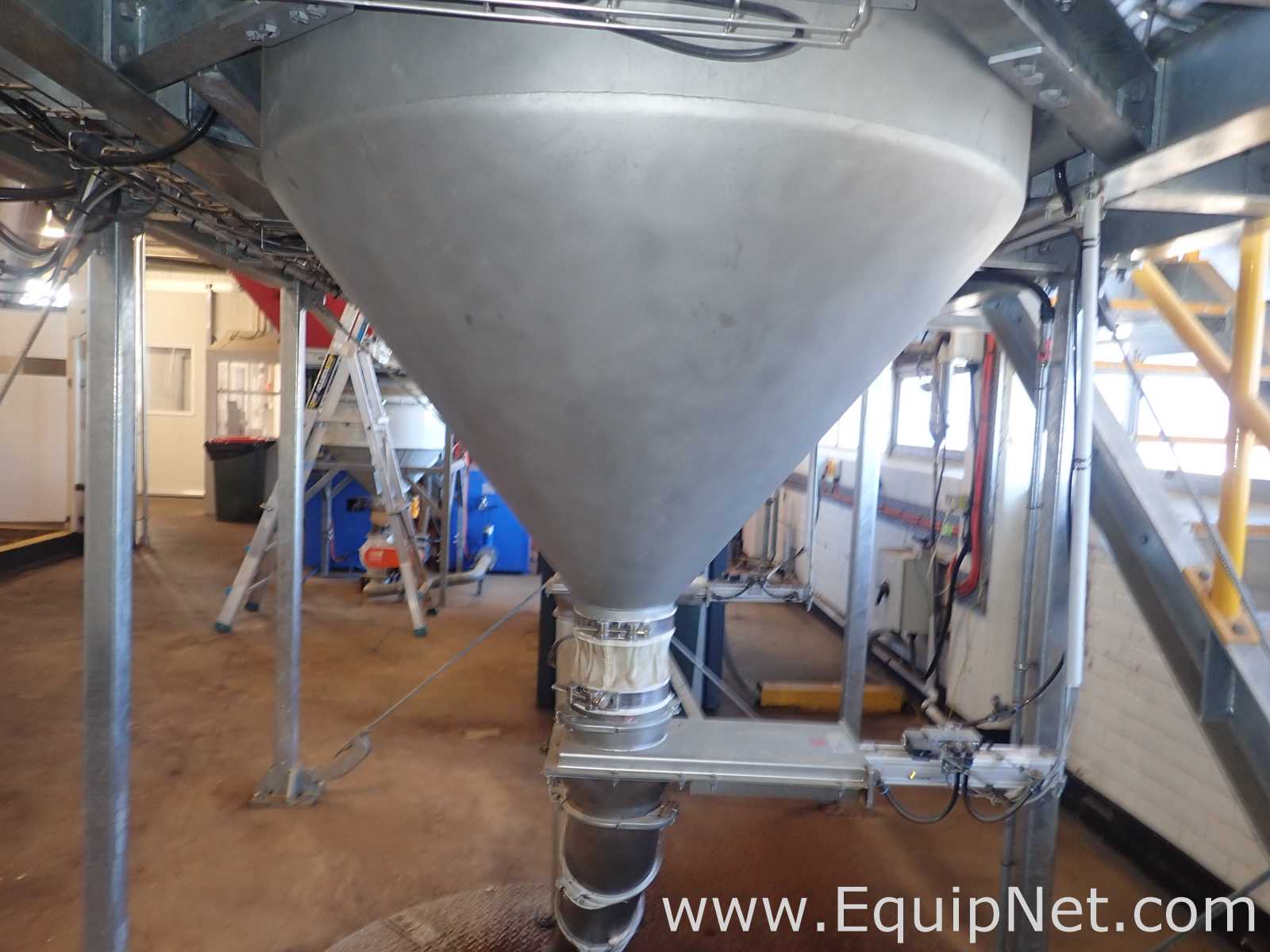 800 kg Stainless Steel Coffee Hopper No2 with Load Cells
