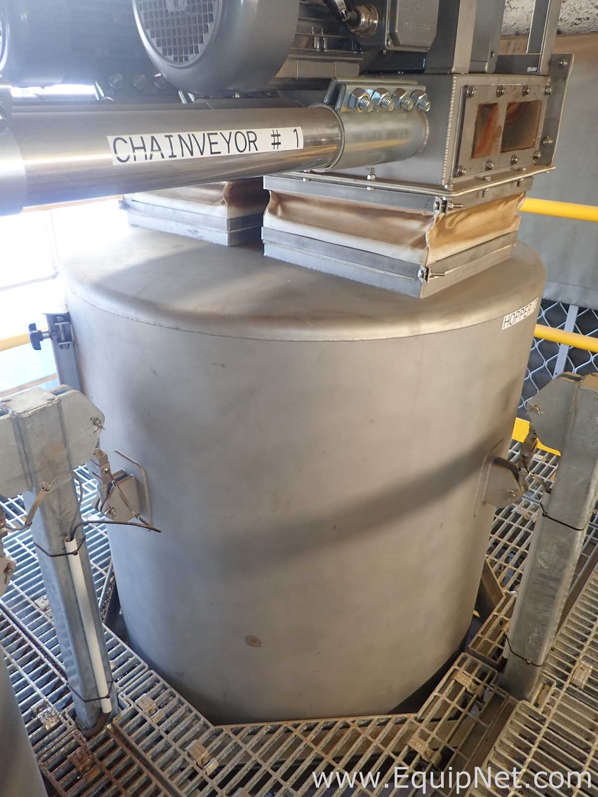 800 kg Stainless Steel Coffee Hopper No2 with Load Cells