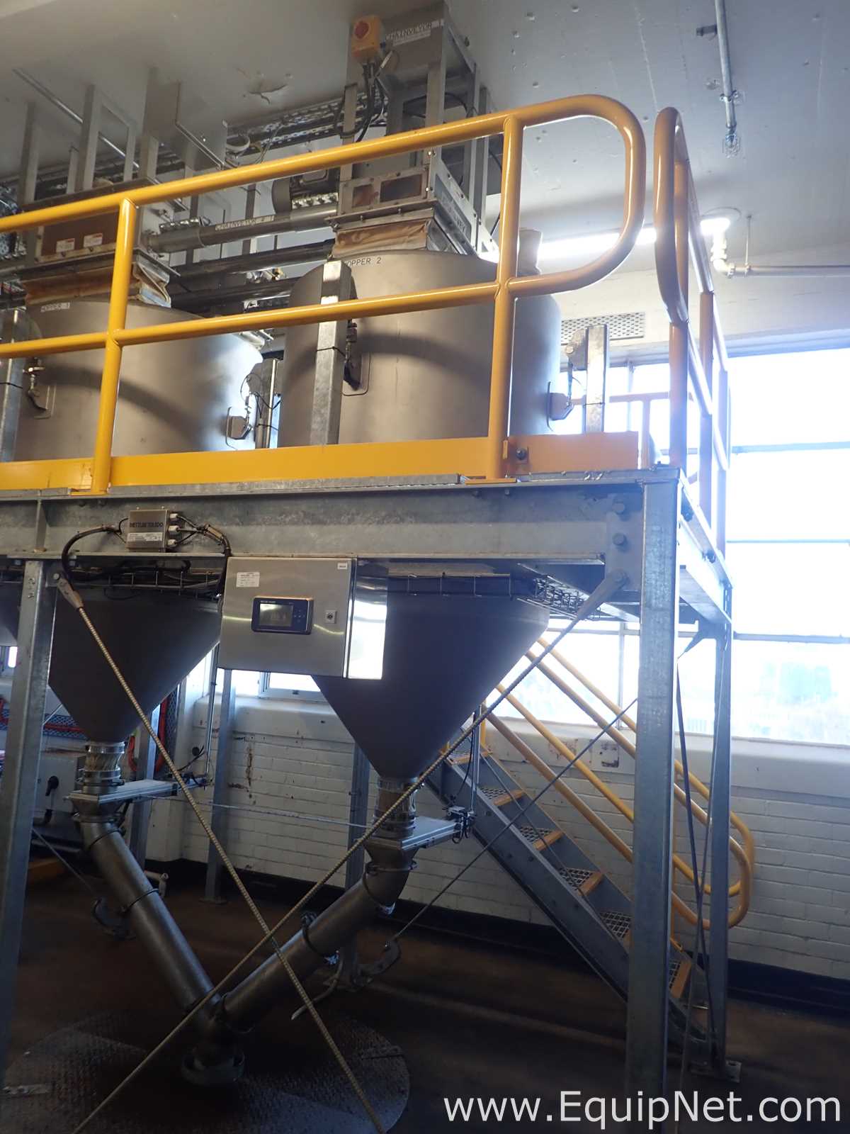 800 kg Stainless Steel Coffee Hopper No2 with Load Cells