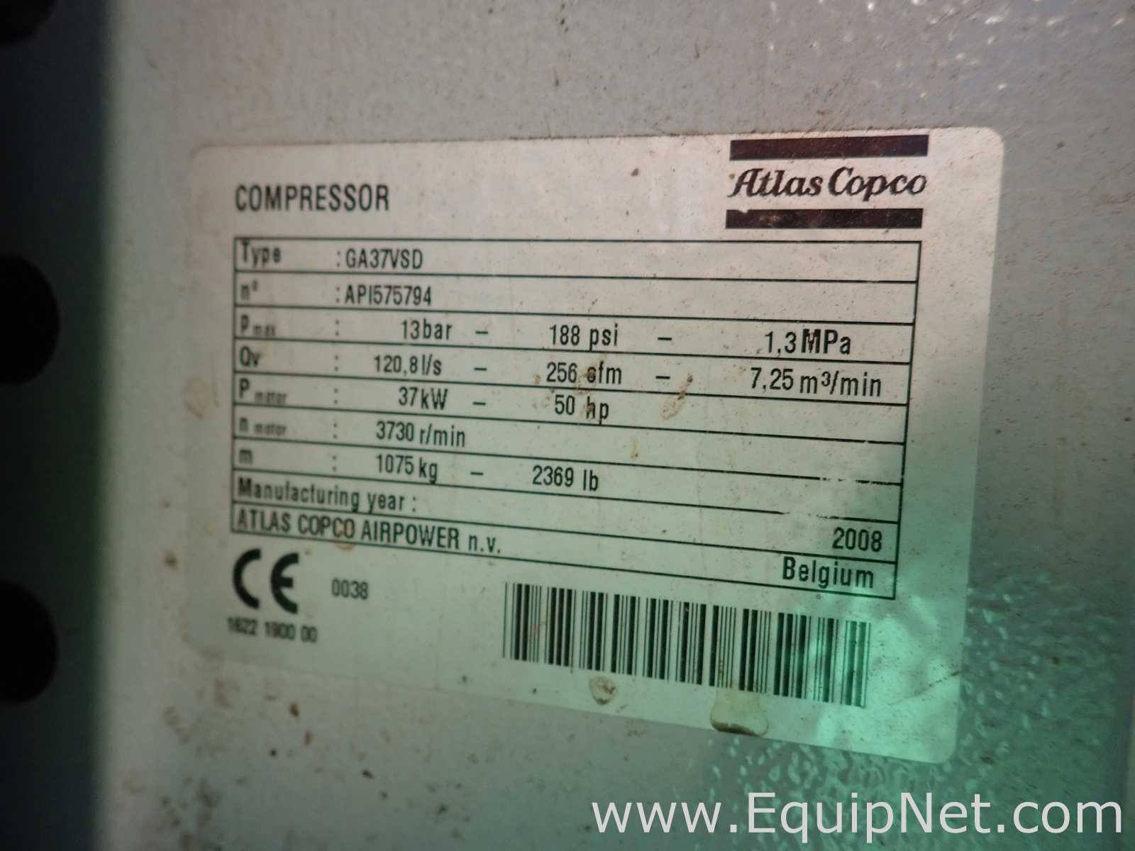 Atlas Copcp GA 37 VSD Air Compressor