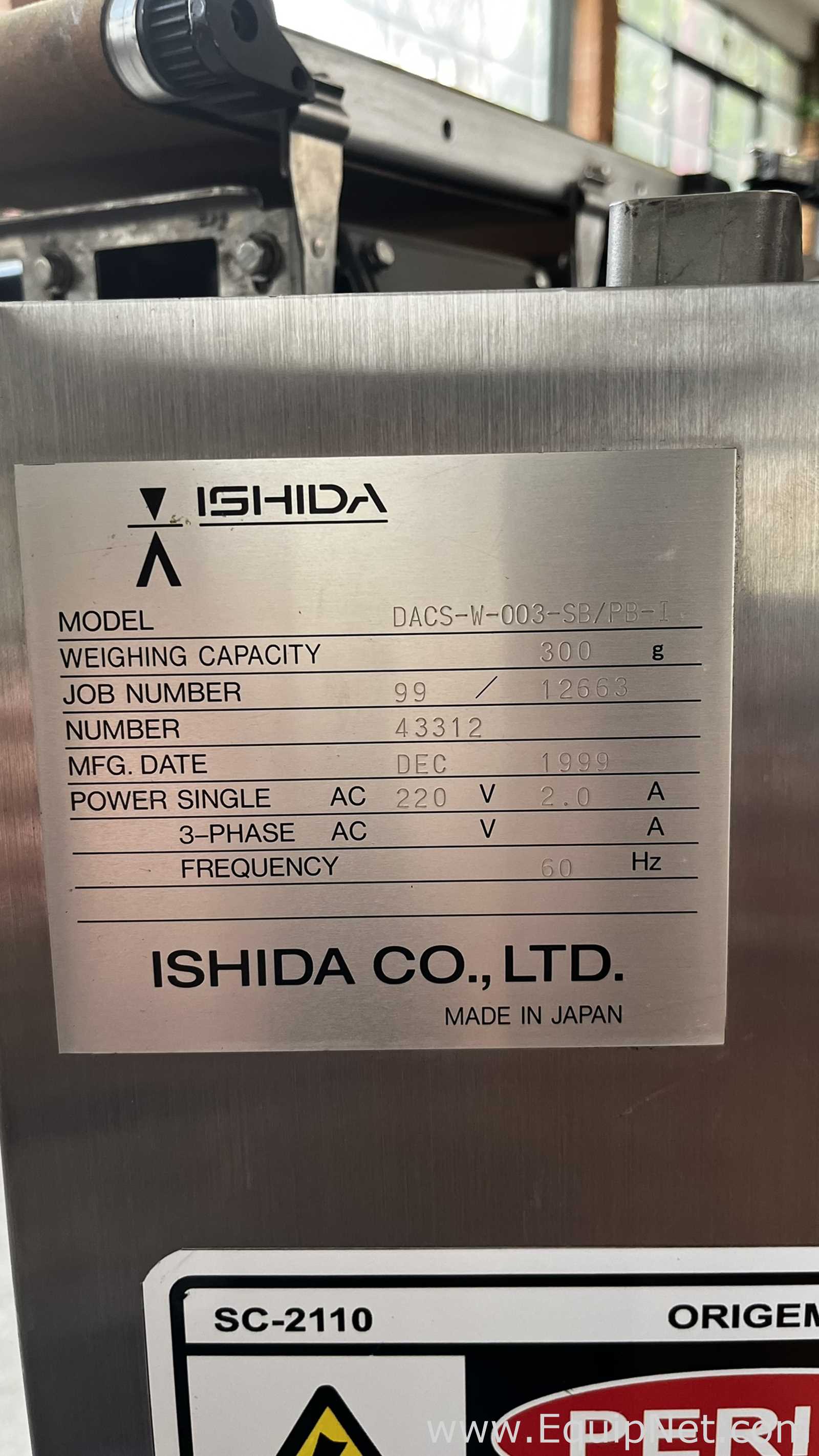 Checadora de Peso Ishida DACS-W
