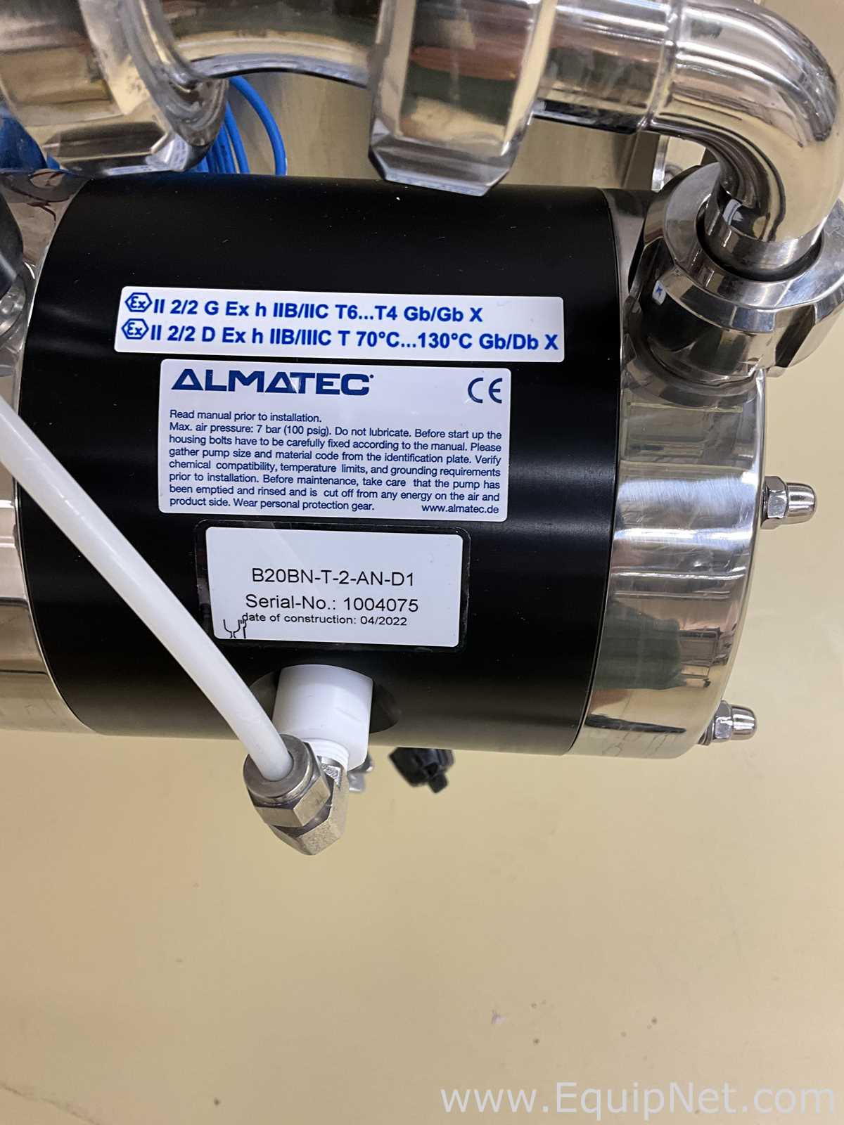 Microfluidics M110EH-30 Microfluidizer Processor Pilot Scale Homogenizer