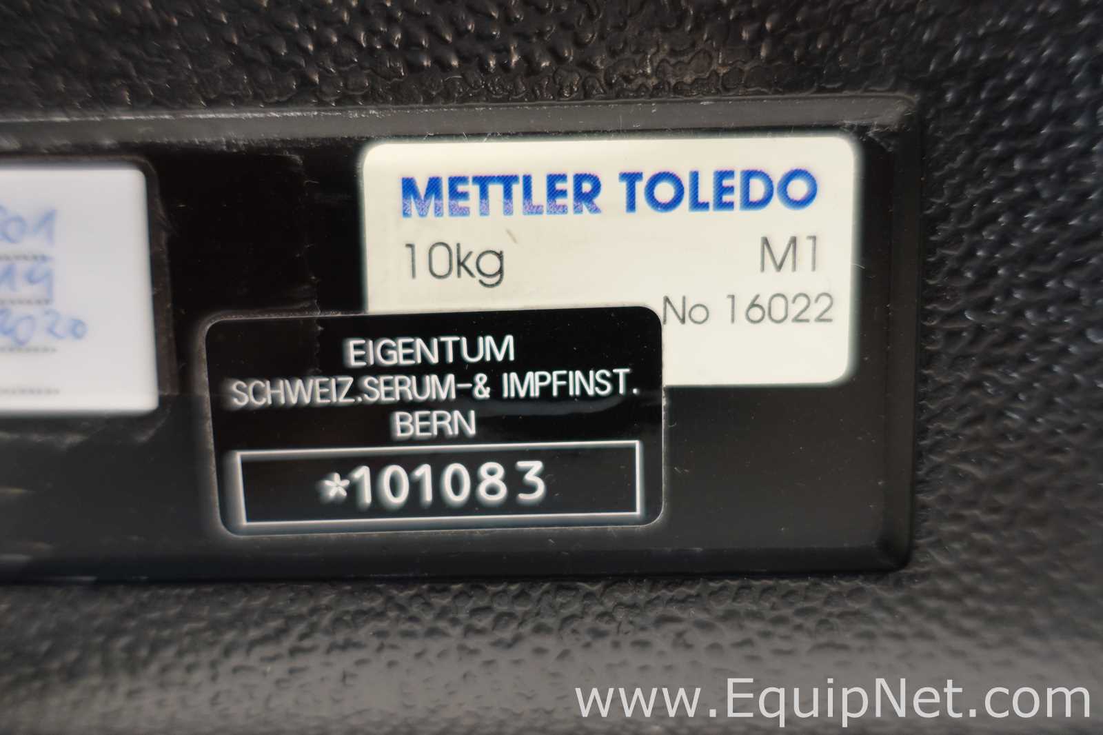 Lot of 2 Mettler Toledo 10 Kg Calibration Weights