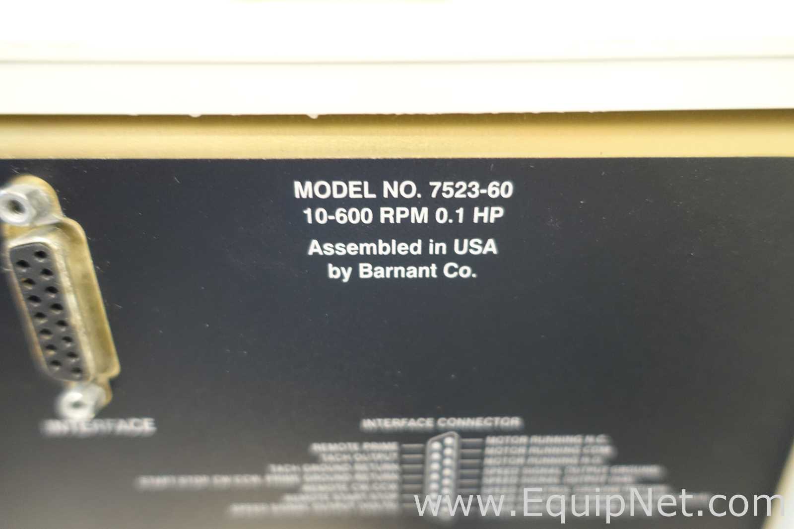 Lot of 2 Cole Parmer Easy-load Masterflex L/S 7523-60 Peristaltic Pumphead