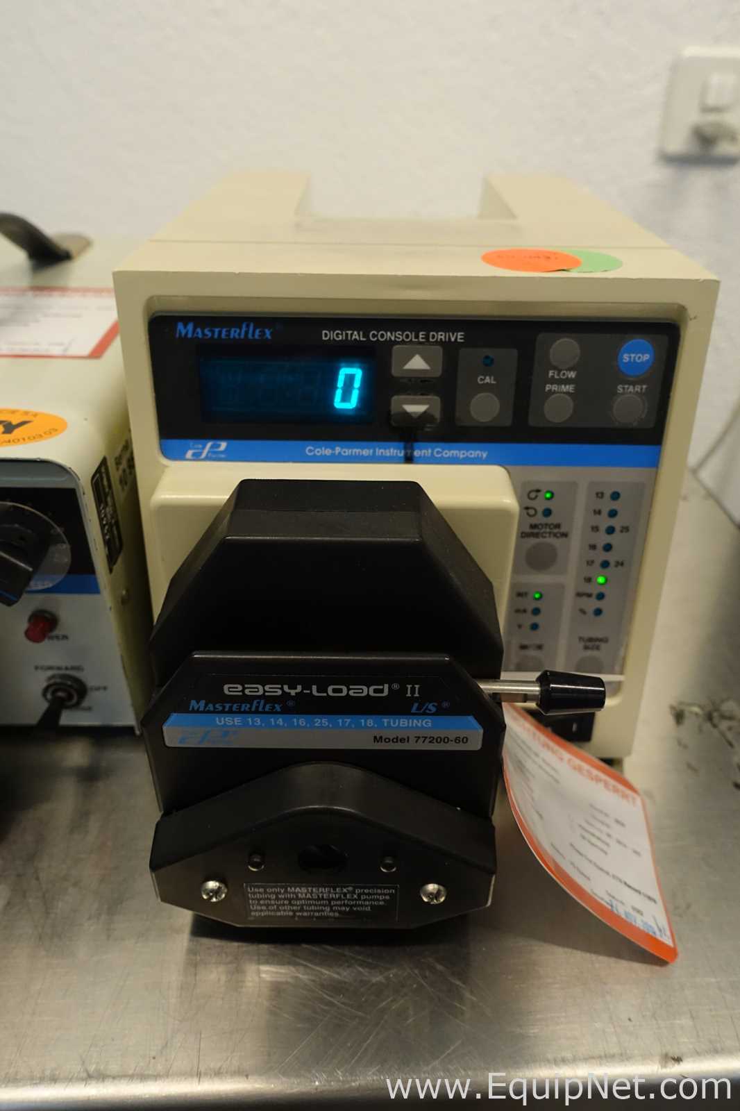 Lot of 2 Barnant Co Peristaltic Pumps Equipped with Easyload MasterFlex Heads