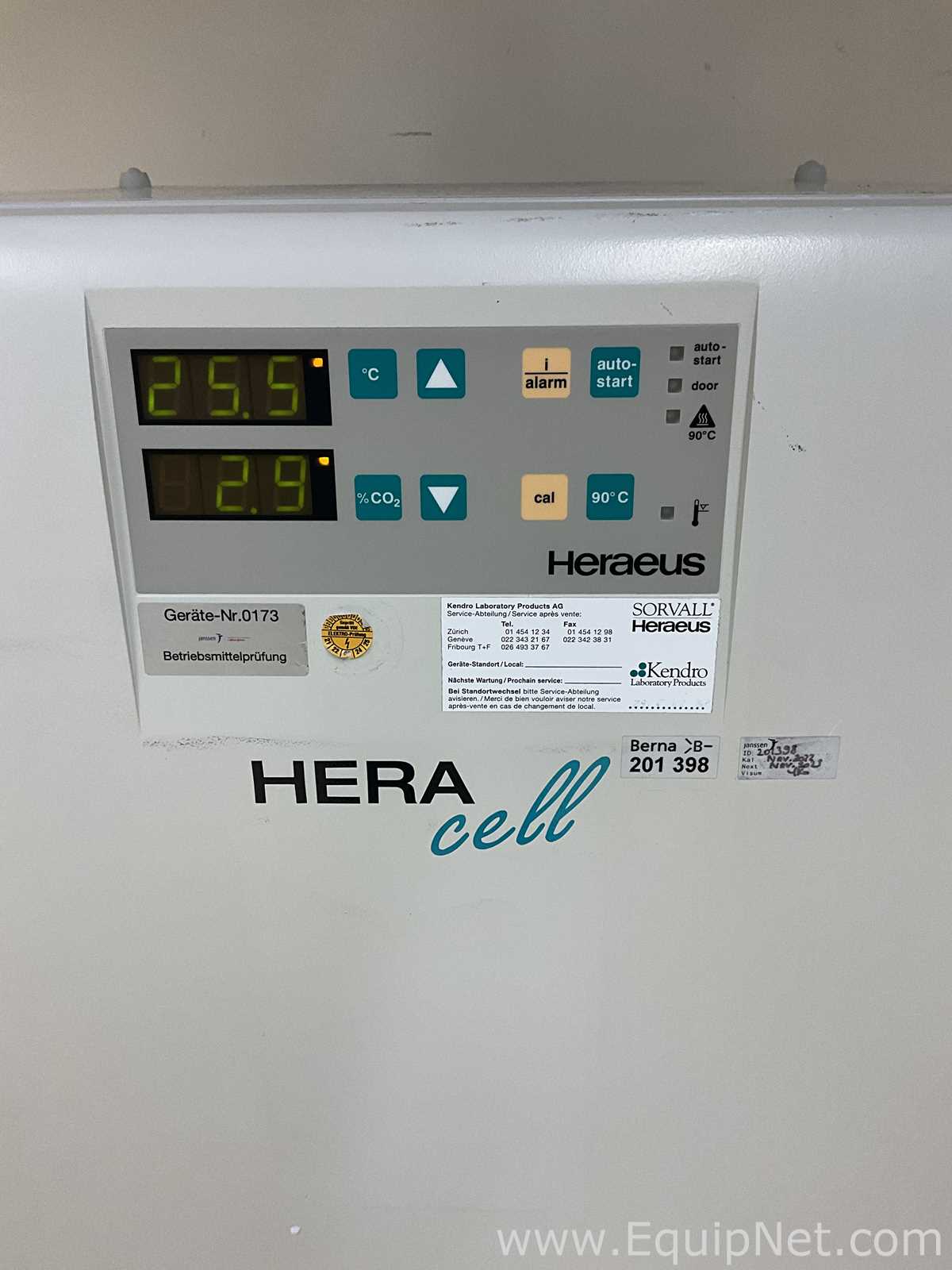 Kendro Laboratory Products Sorvall Heraeus HERAcell CO2 Incubator