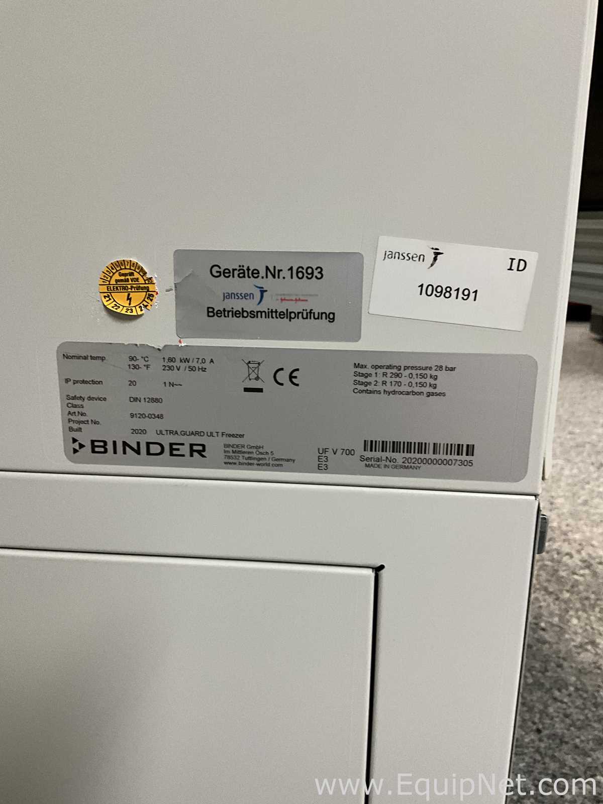 Freezer Binder UF V 700