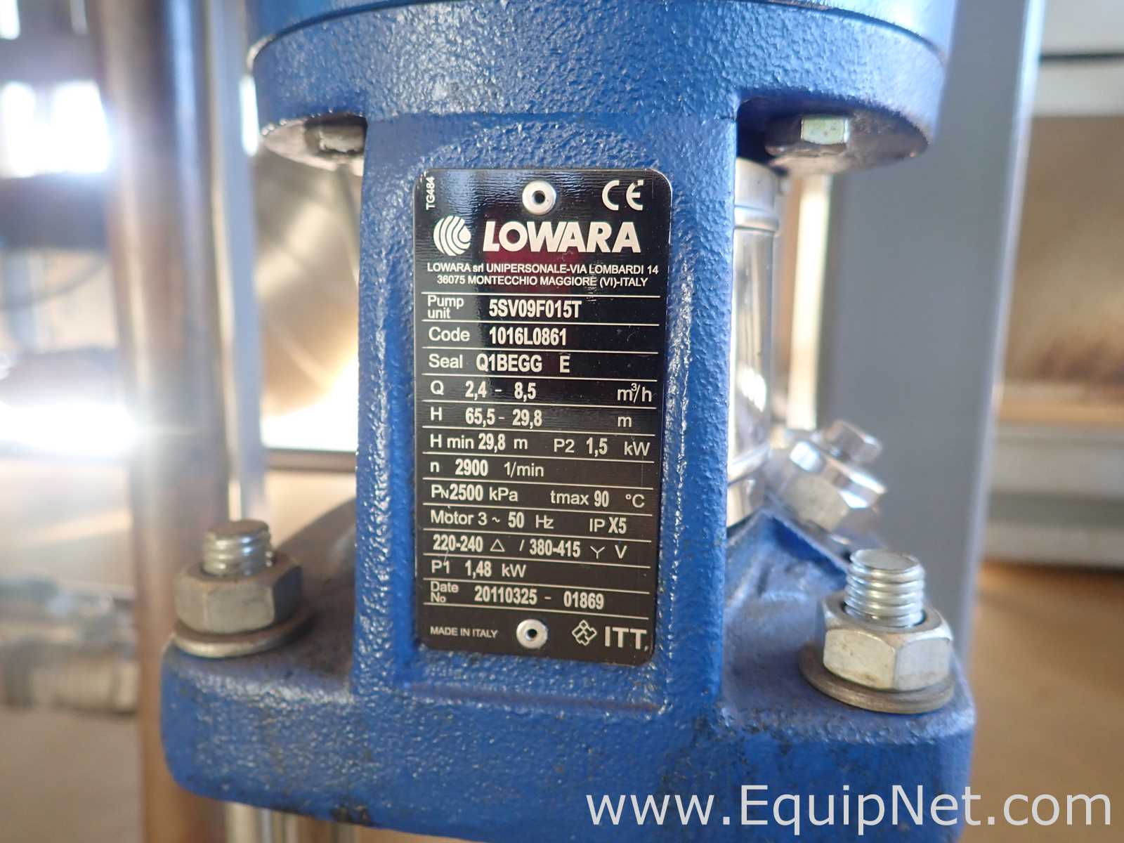 Emergency Water System - Refelx Refix DT5 Pressure Tank with Lowara 5SV09F015T Pump
