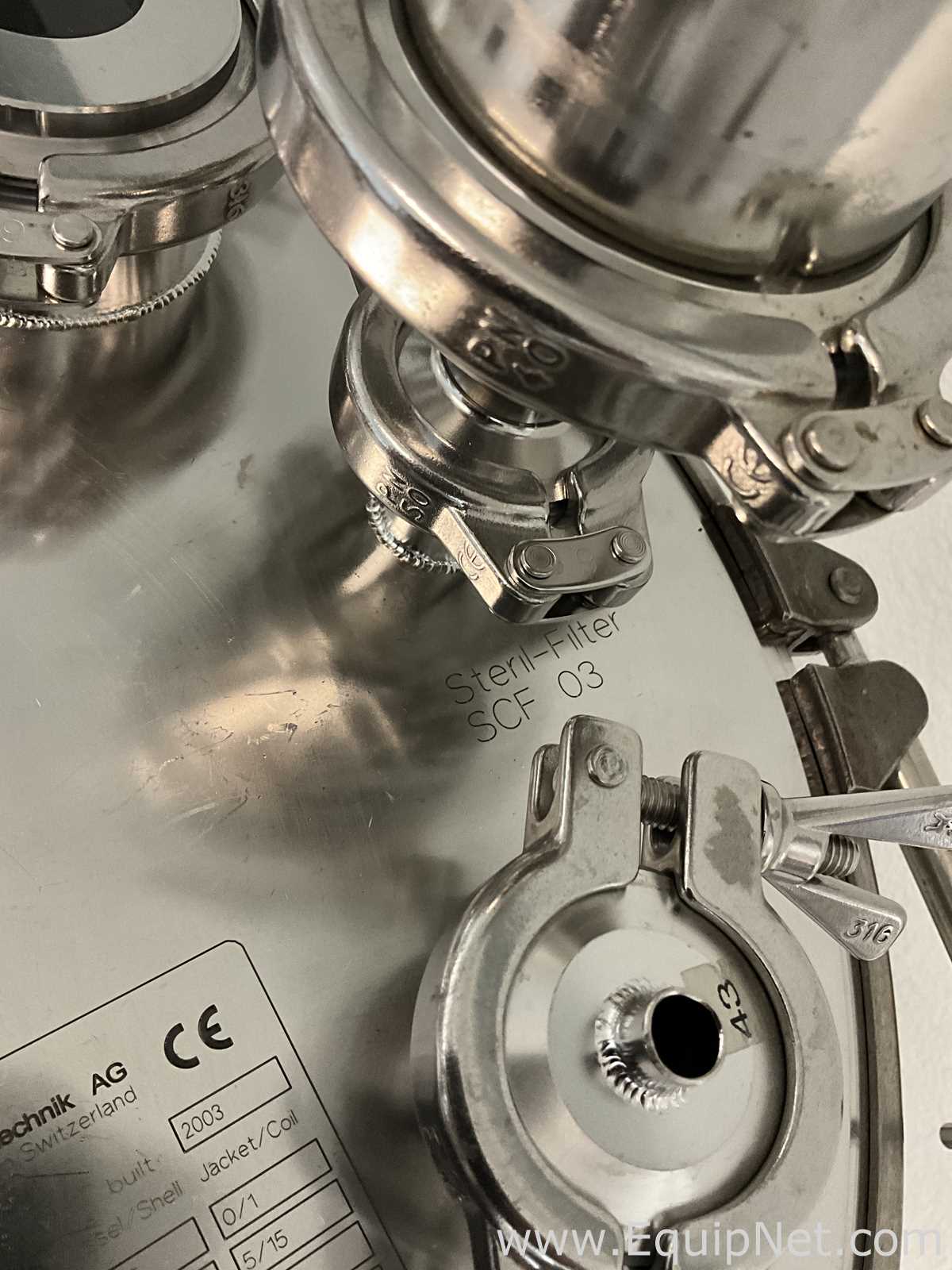 Tanque - Vaso de Pressão aço inox Connectors Verbindungstechnik AG 