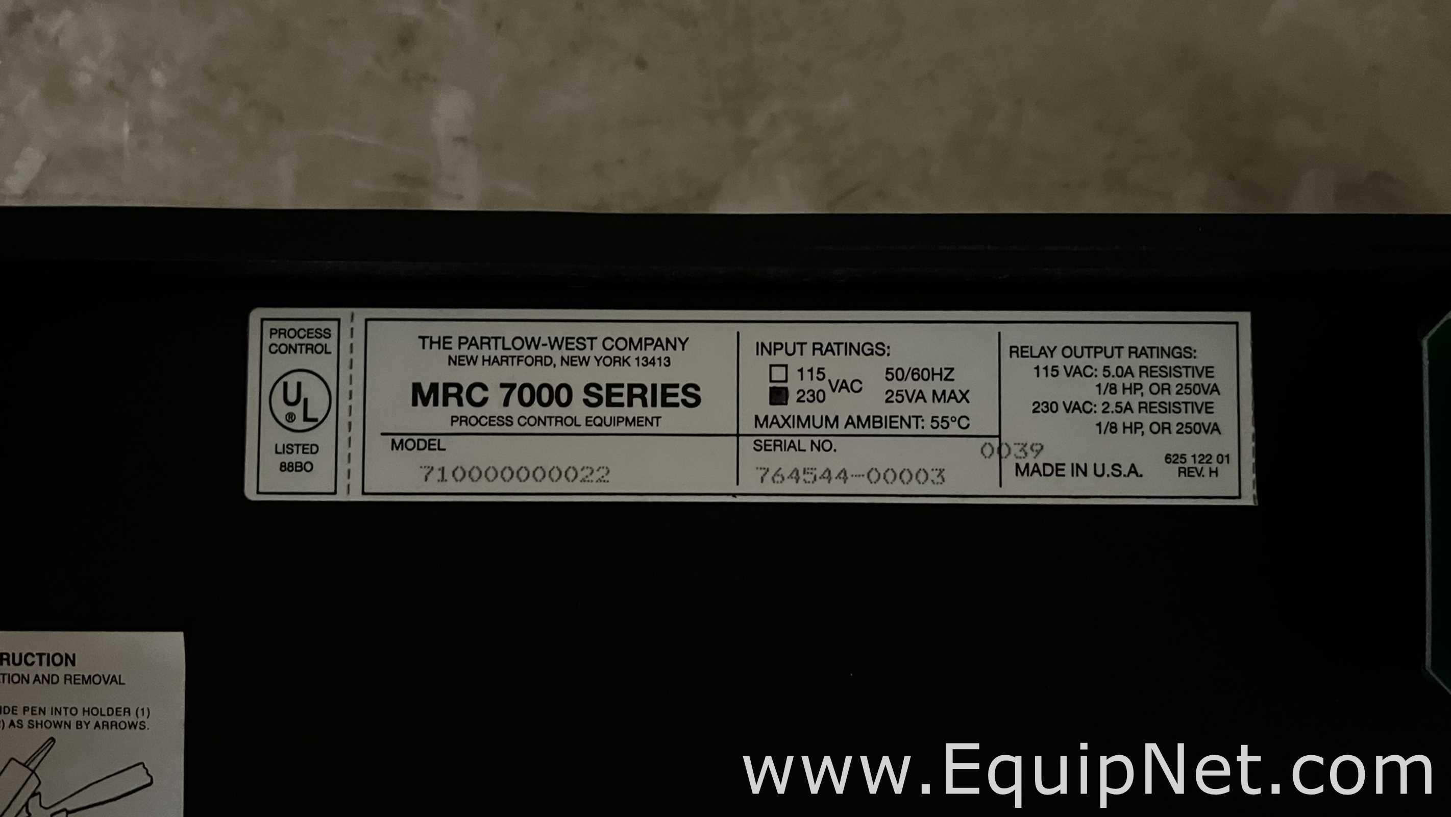 02 Registradores Gráficos Circulares Partlow MRC 7000
