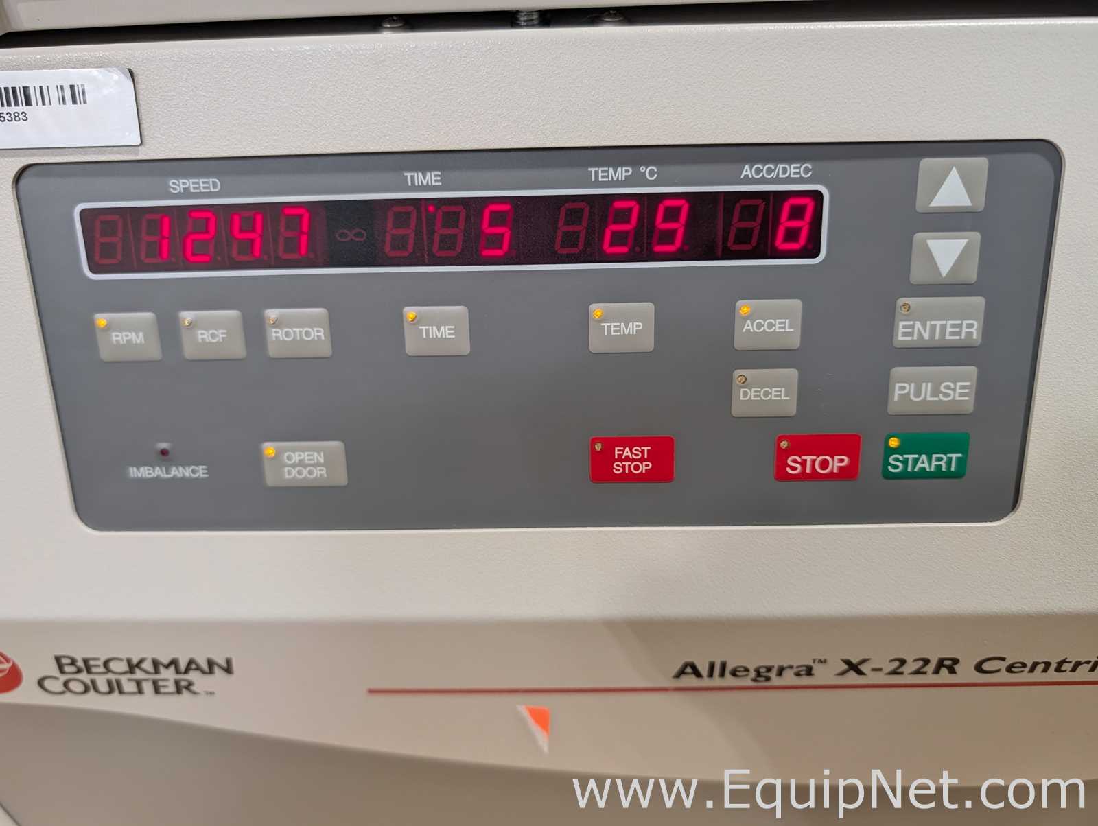 Beckman Coulter Allegra X-22R Laboratory Centrifuge