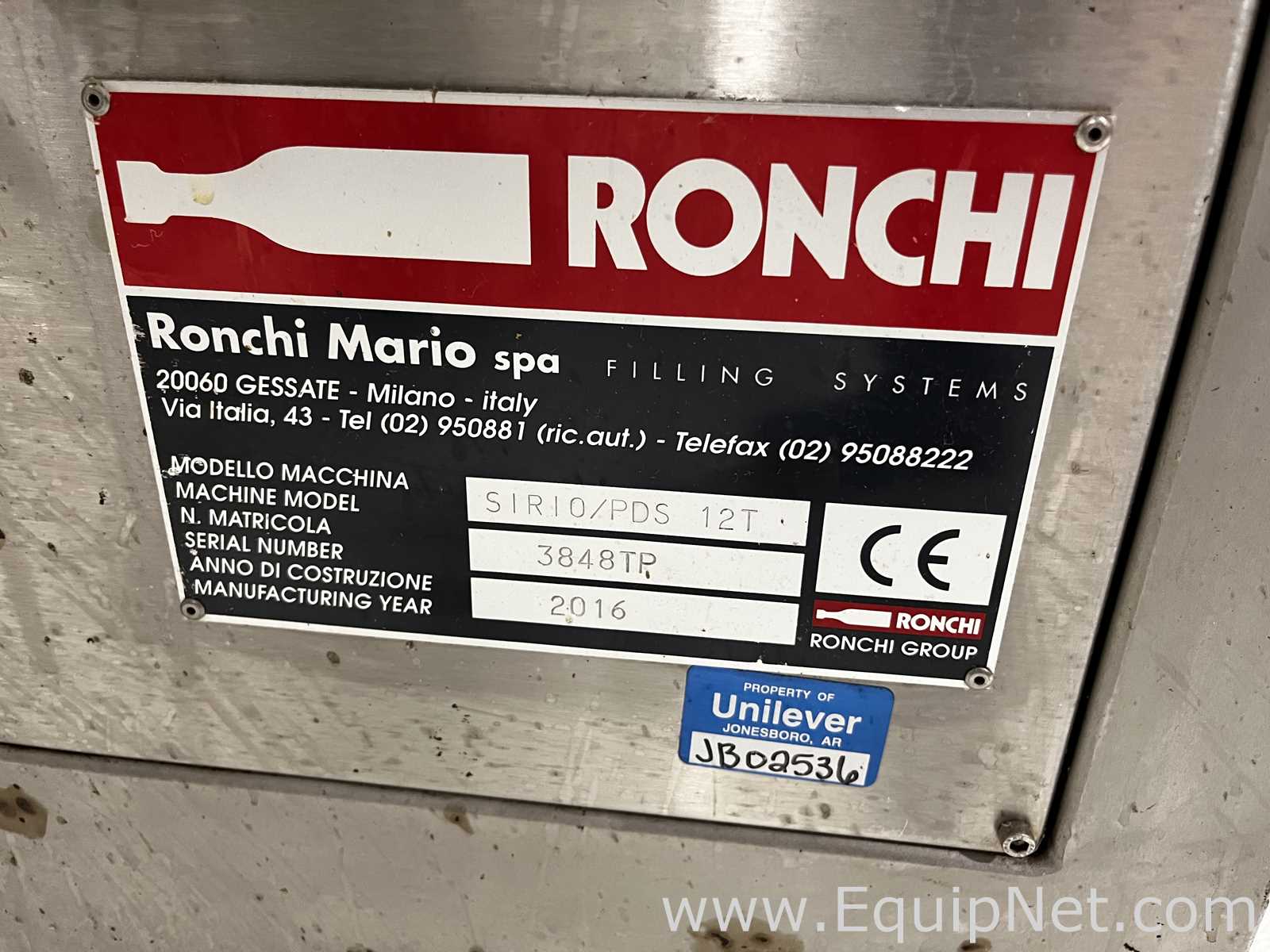 Ronchi Mario Exacta R-24-8 Monobloc with 12 Head Rotary Pump Placer and Tolke Pump Sorter - Ln 45
